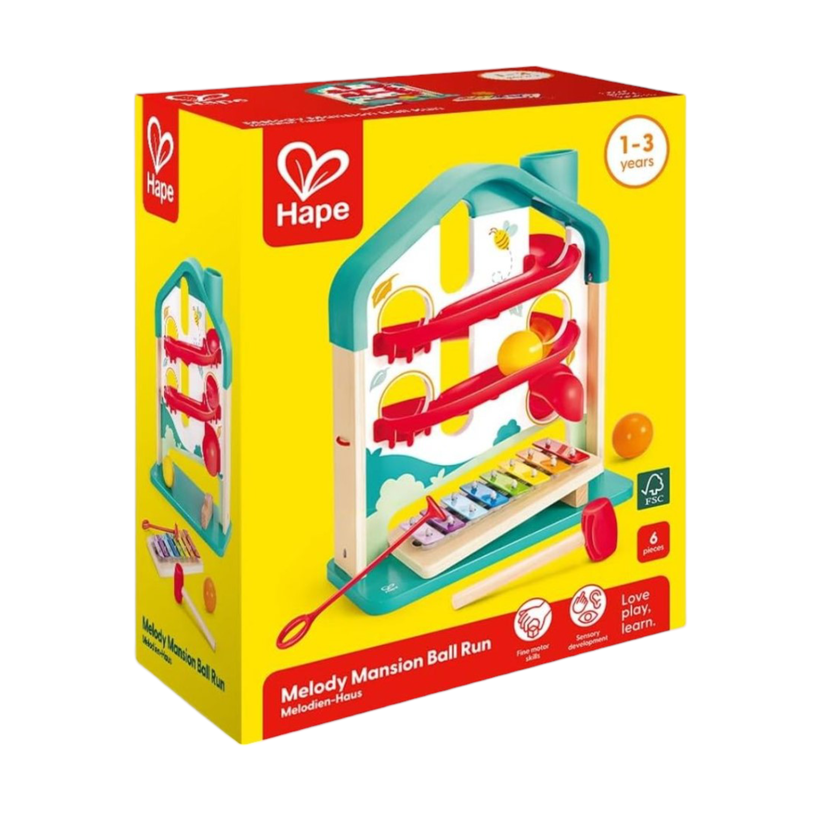 Hape Melody mansion ball run