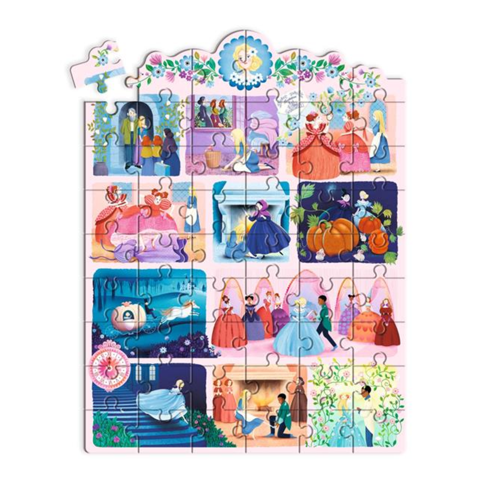 Djeco PZ54 - Puzzle histoire - Cendrillon