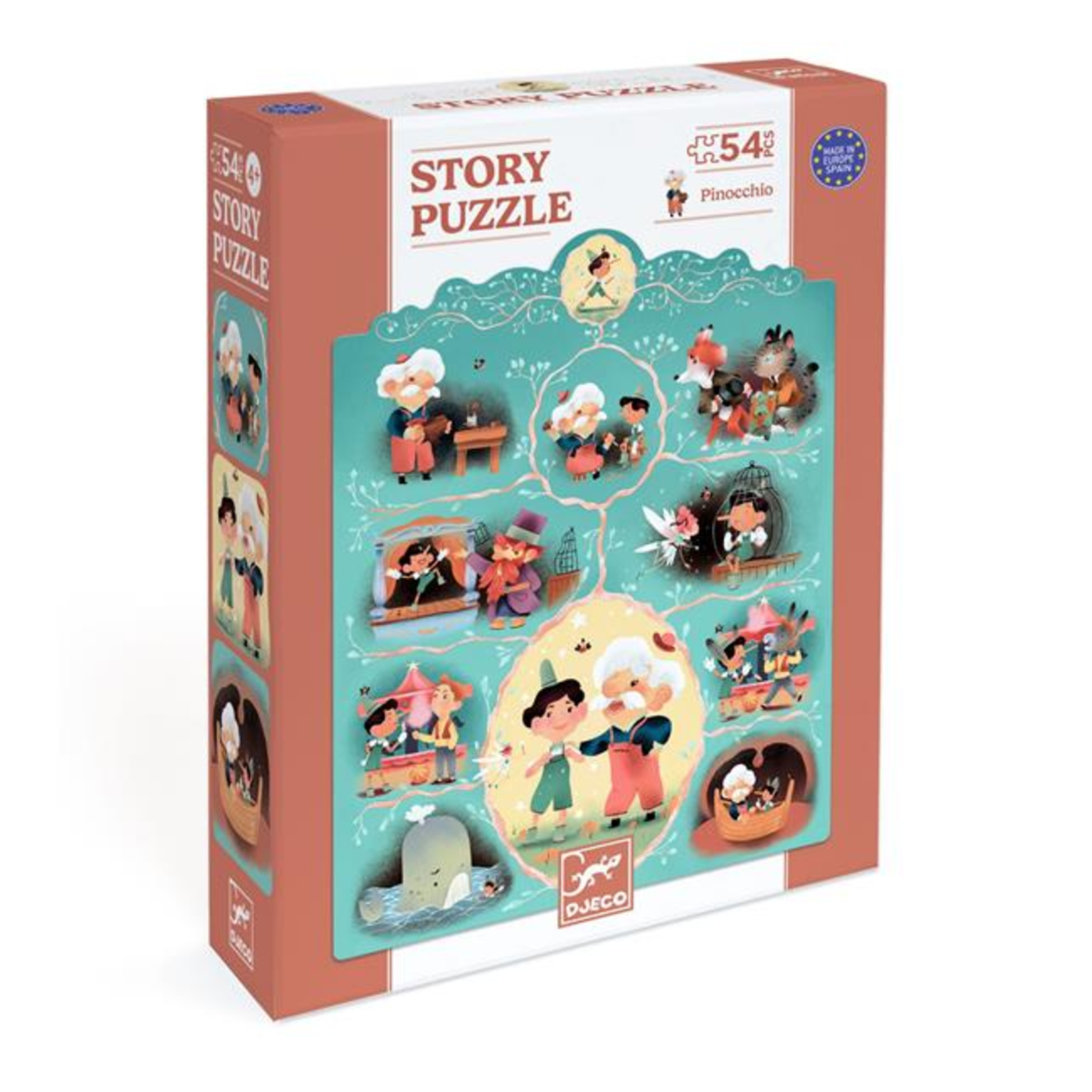 Djeco PZ54 - Puzzle histoire - Pinocchio