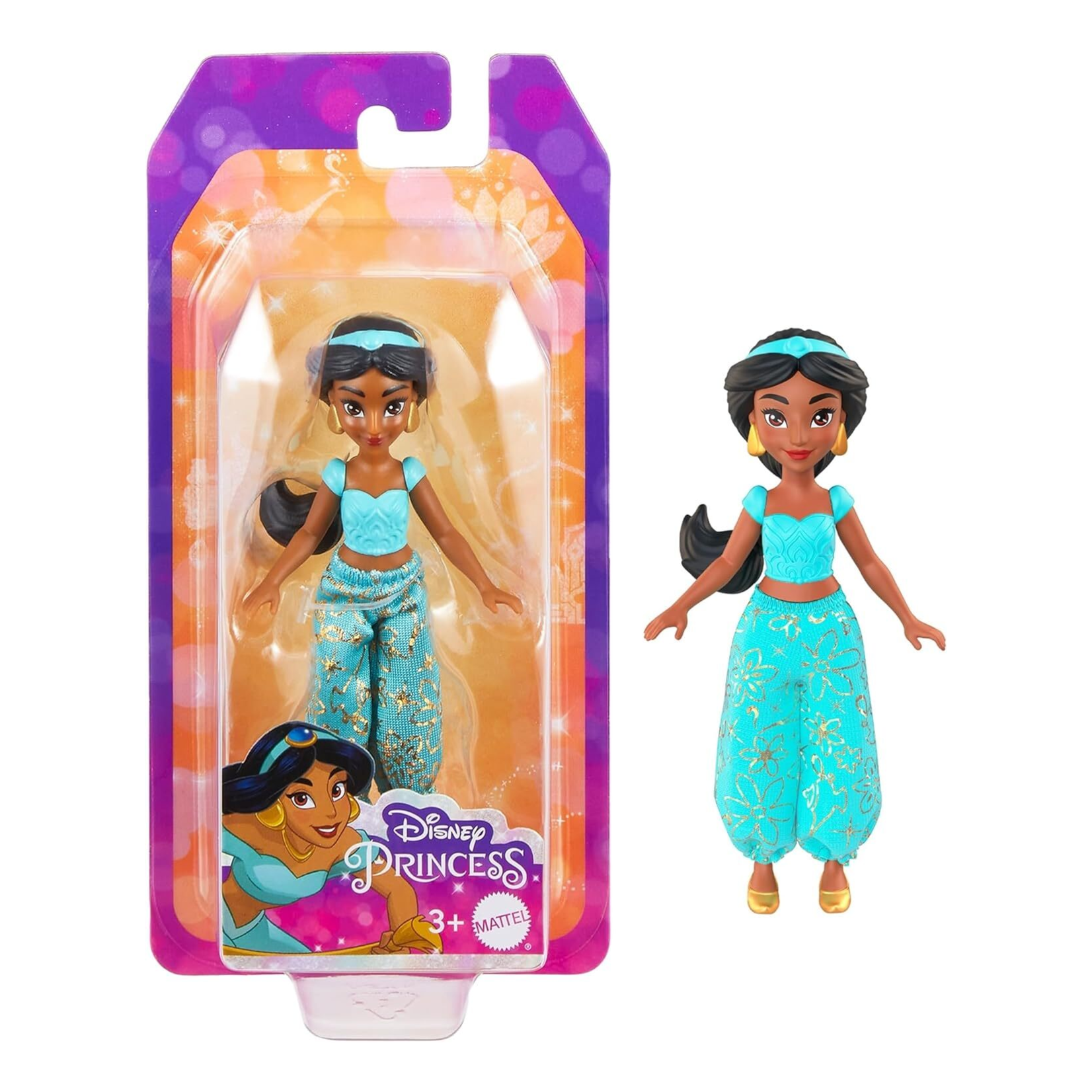 Mattel Games Princesses Disney - Petite poupée - Jasmine