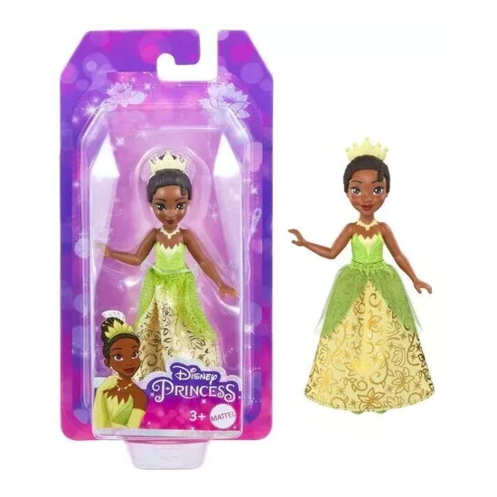 Mattel Games Princesses Disney - Petite poupée - Tiana