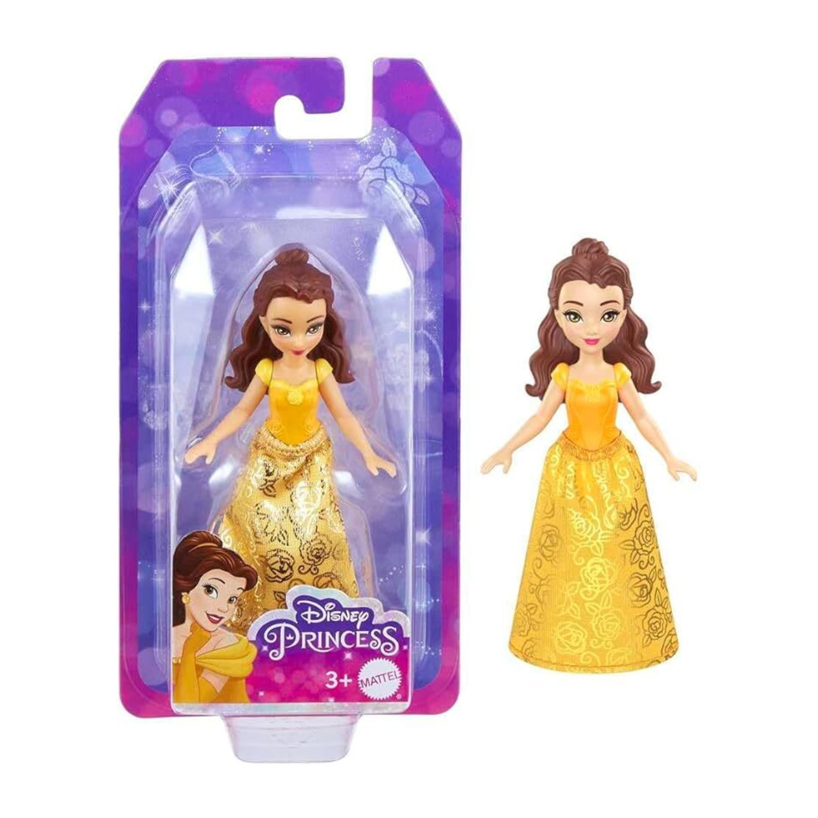 Mattel Games Princesses Disney - Petite poupée - Belle