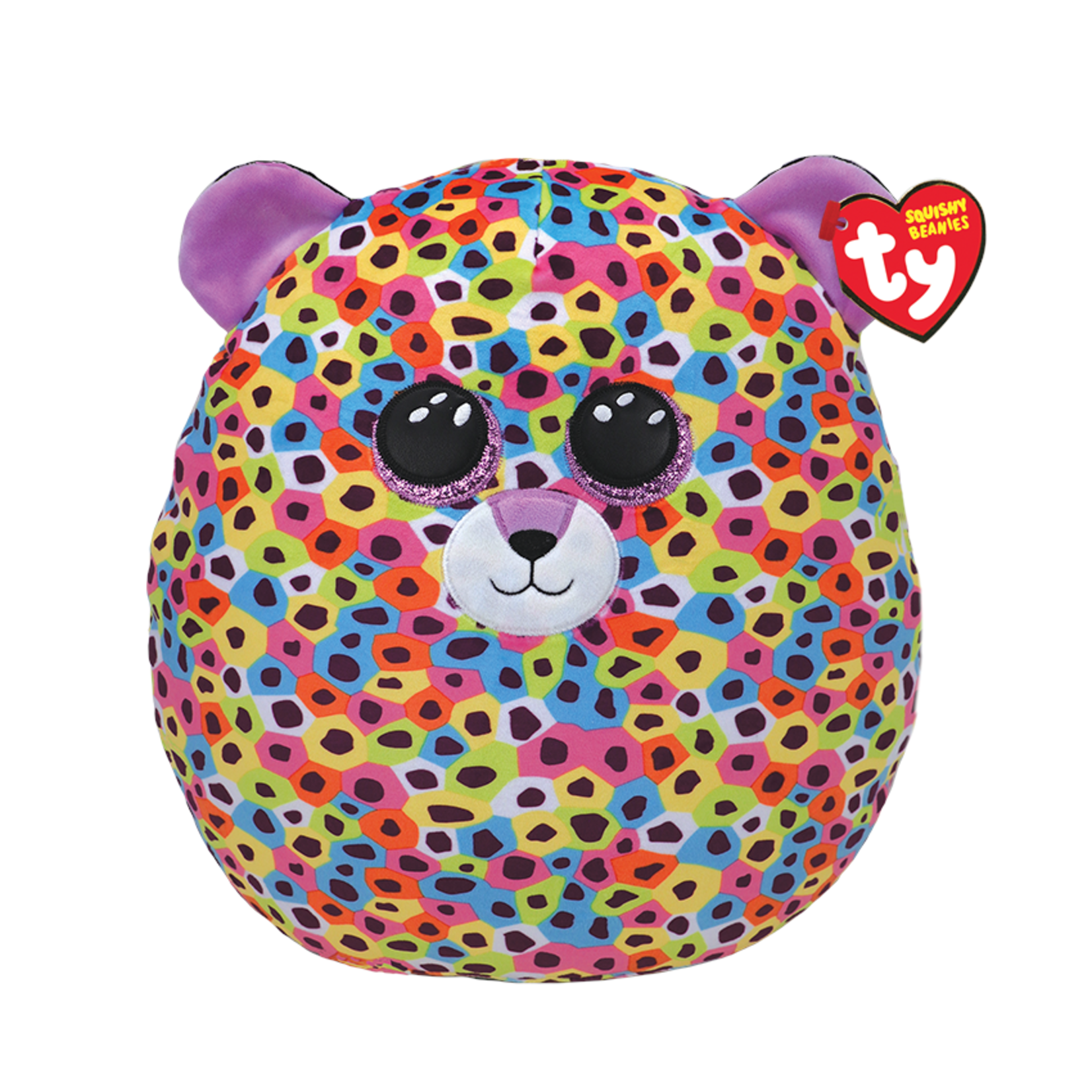 TY TY - GISELLE - leopard multi squish 10 pouces