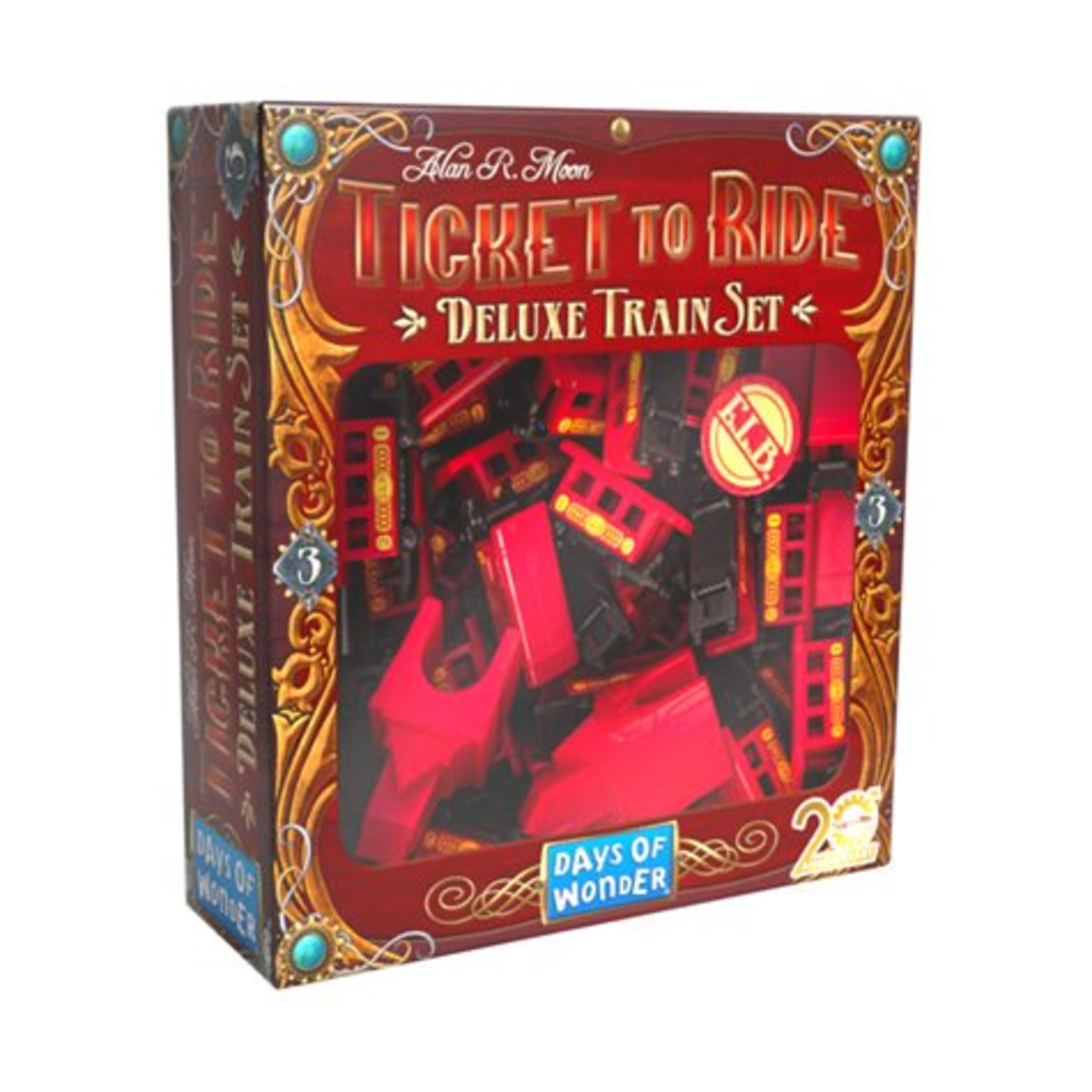 Days of Wonder Les aventuriers du rail - Ensemble de luxe de train - Rouge (Multilingue)