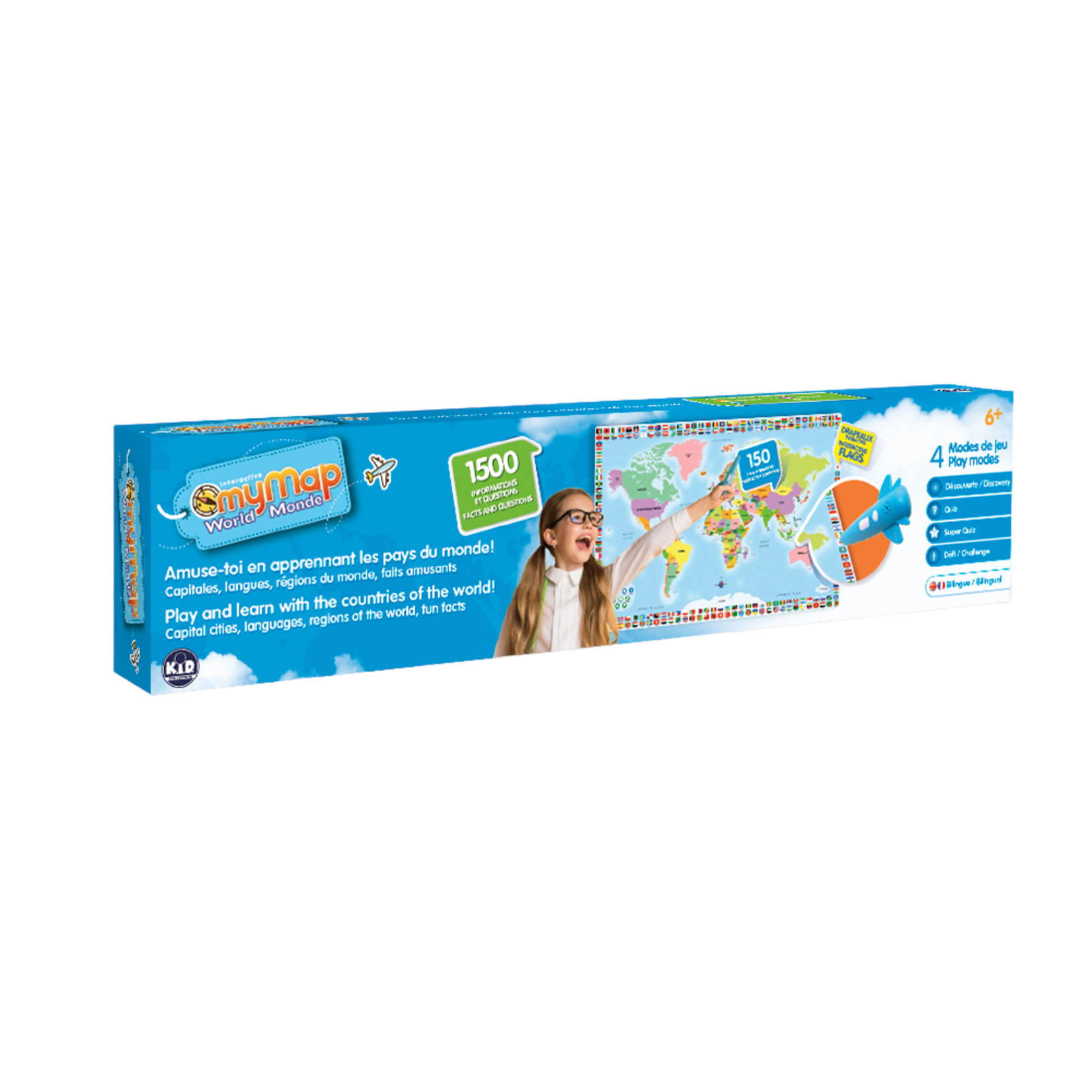Kid Map Monde Interactive (Multilingue) (Ramassage seulement)