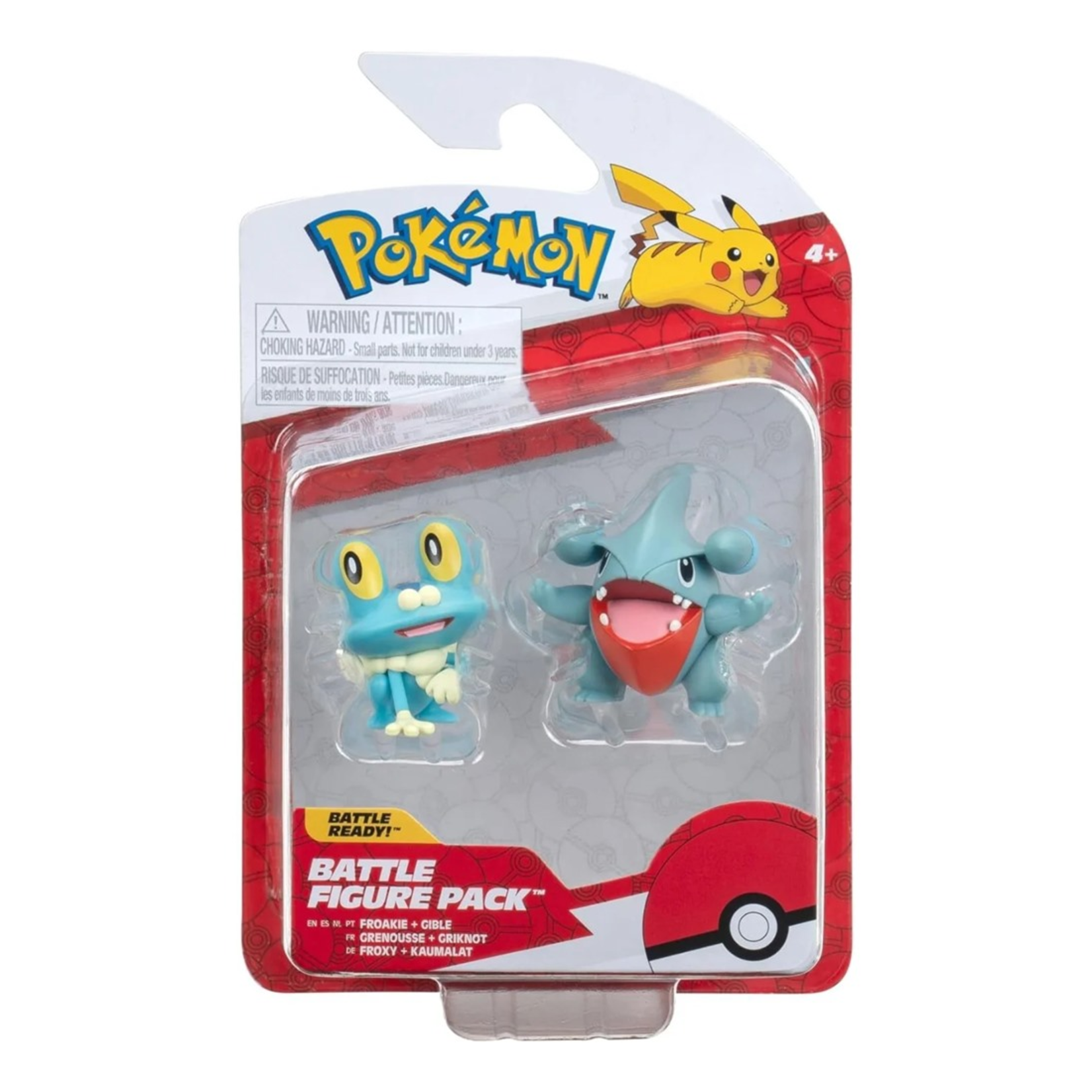 Jazwares Pokémon - Battle figure pack - Grenouille et Griknot