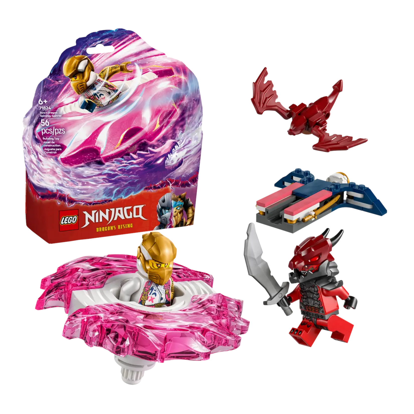 Lego Lego - 71824 -Ninjago - La toupie Spinjitzu du dragon de Sora (Ramassage seulement)