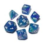 Chessex Ensemble de 7 dés polyédrique waterlily blanc