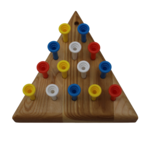 Jeu du triangle en bois