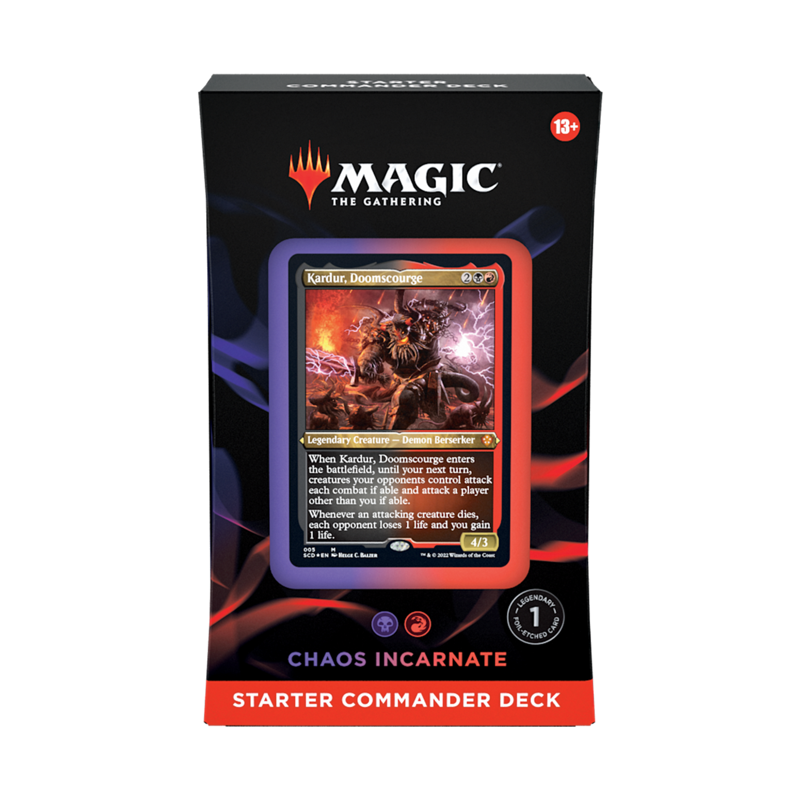 Wizard of the coast Magic the gathering - Starter commander deck - Chaos incarnate