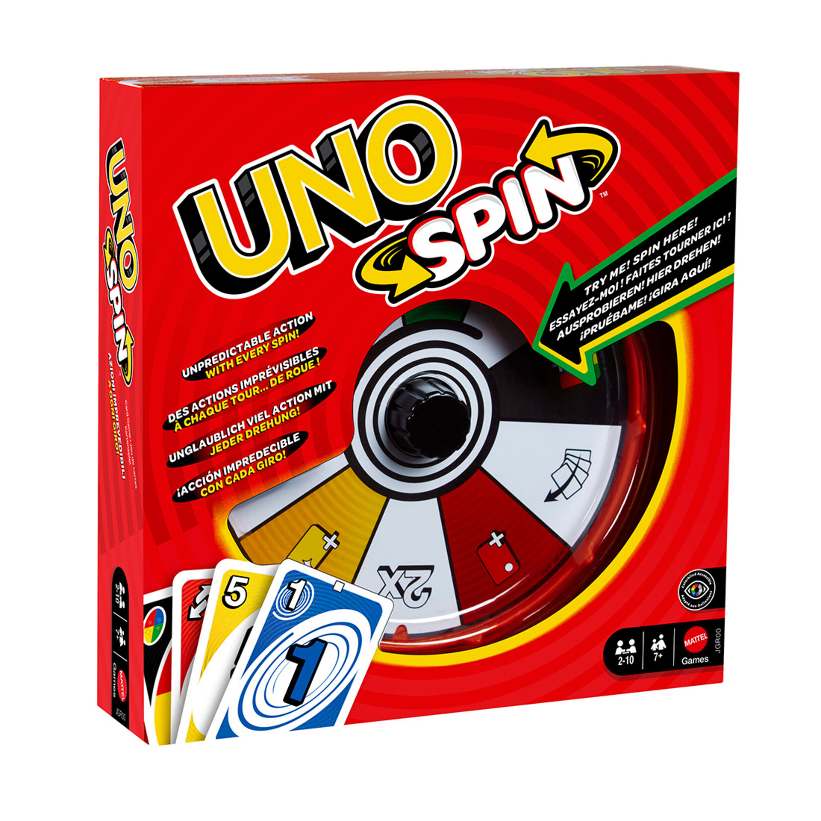 Mattel Games Jeu Uno - Spin Refresh (Multilingue)