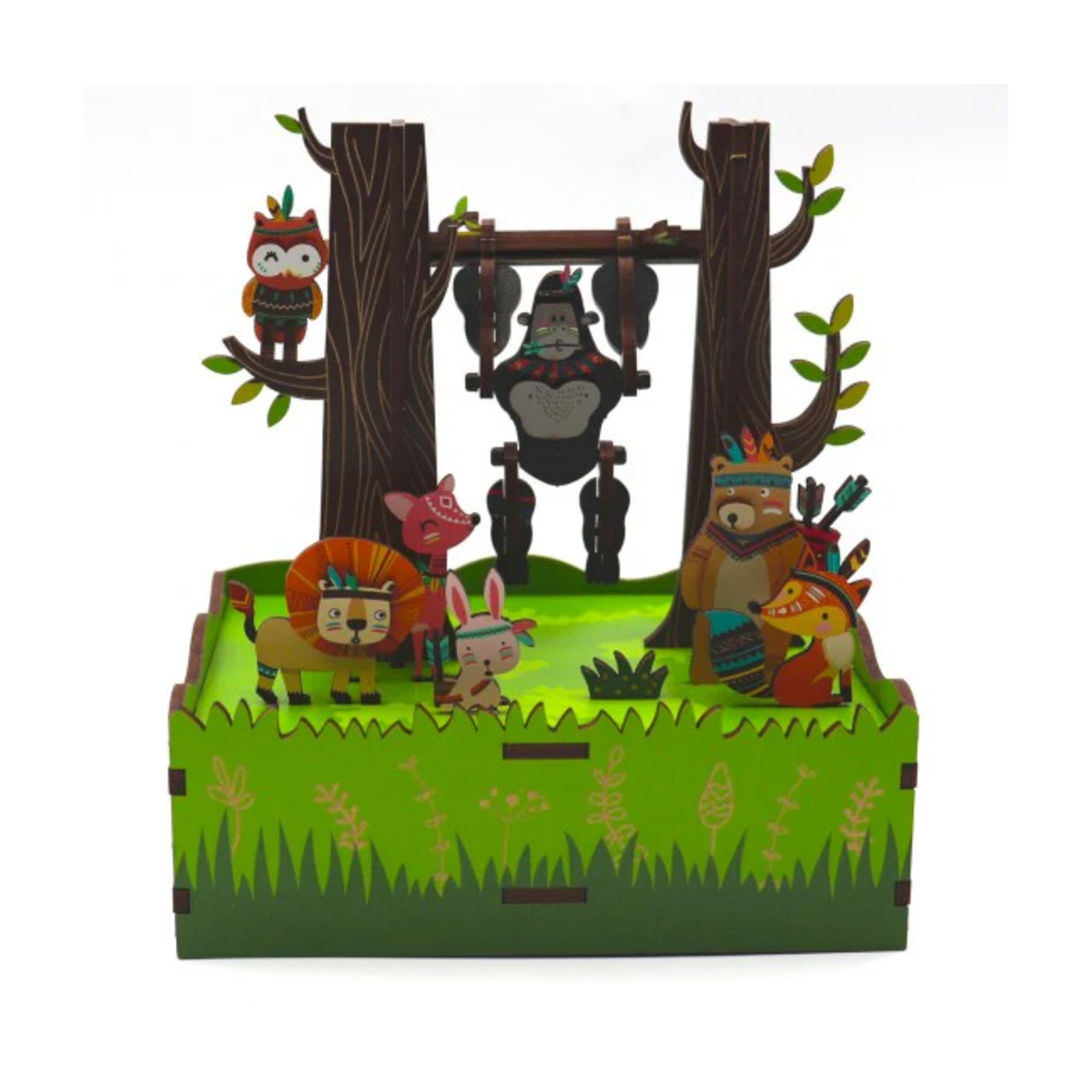 Tonecheer Boîte à musique à construire - Jeux de la jungle
