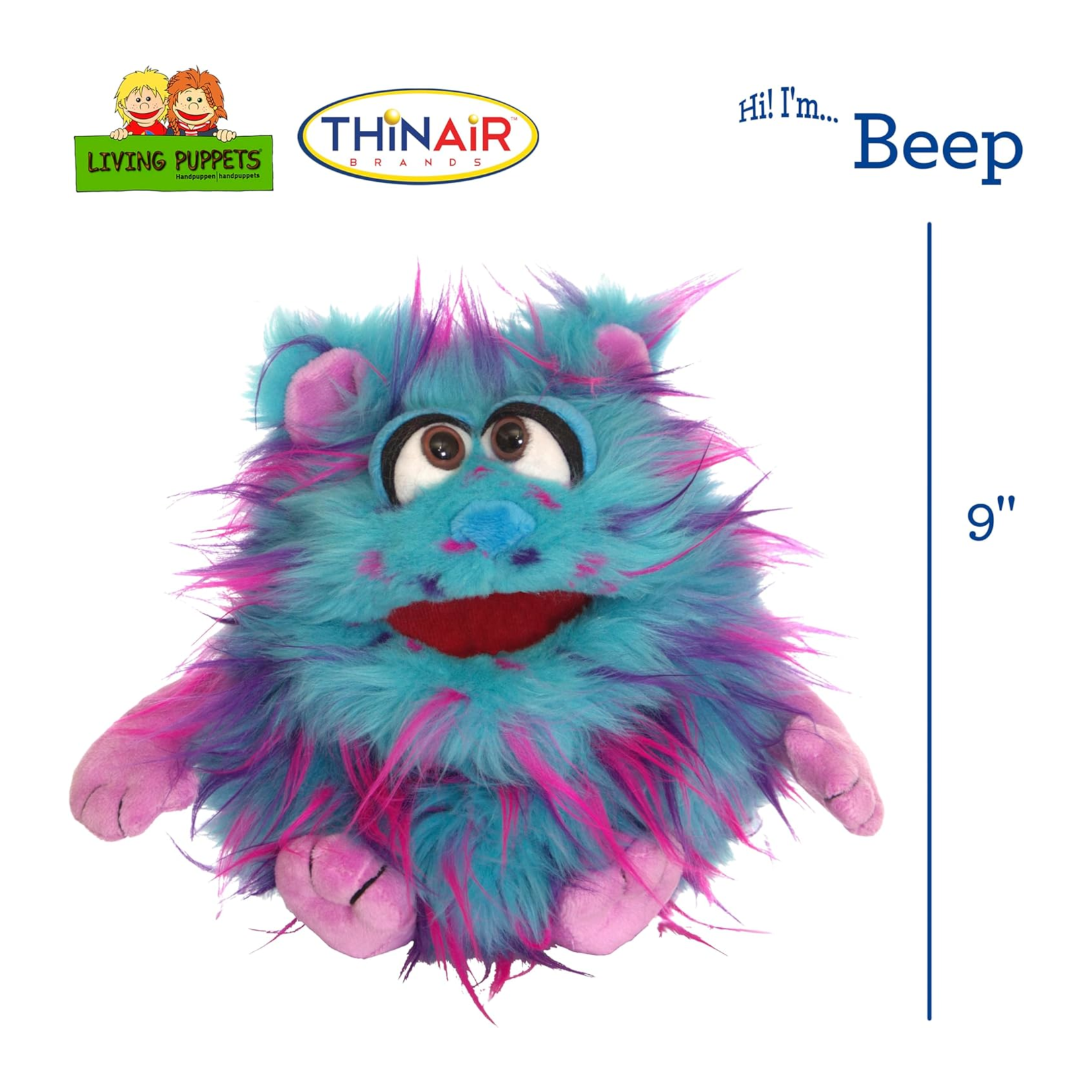 Thinair Brands Marionnette - Living puppets - Beep - 9 Pouces