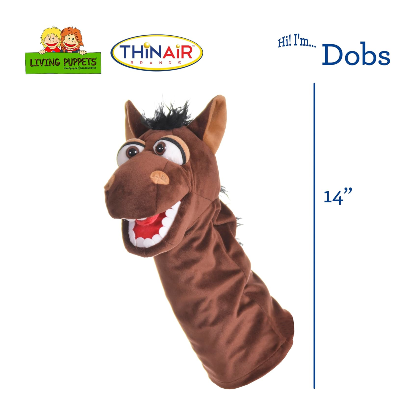 Thinair Brands Marionnette - Living puppets - Dobs - 14 pouces