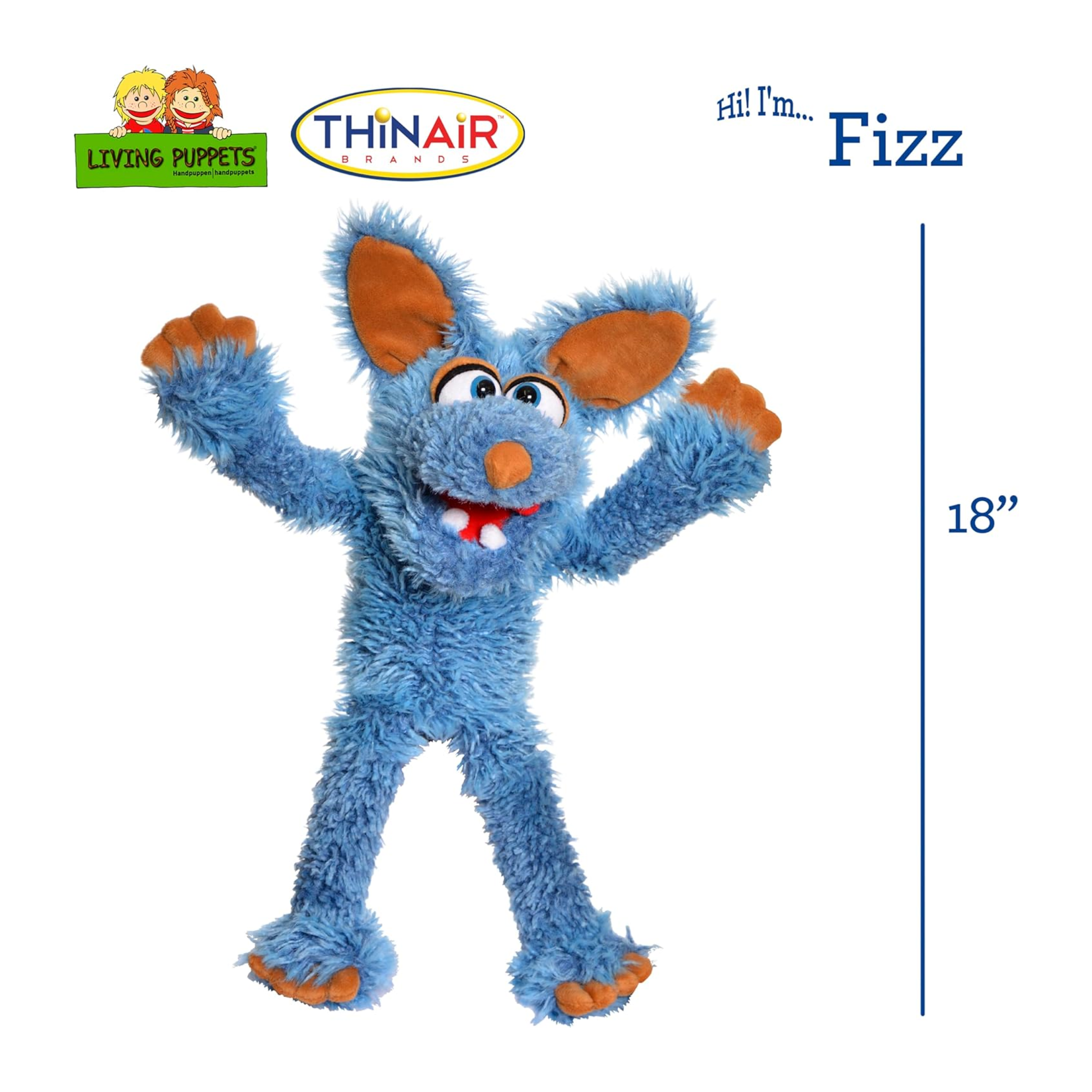 Thinair Brands Marionnette - Living puppets - Fizz - 18 Pouces