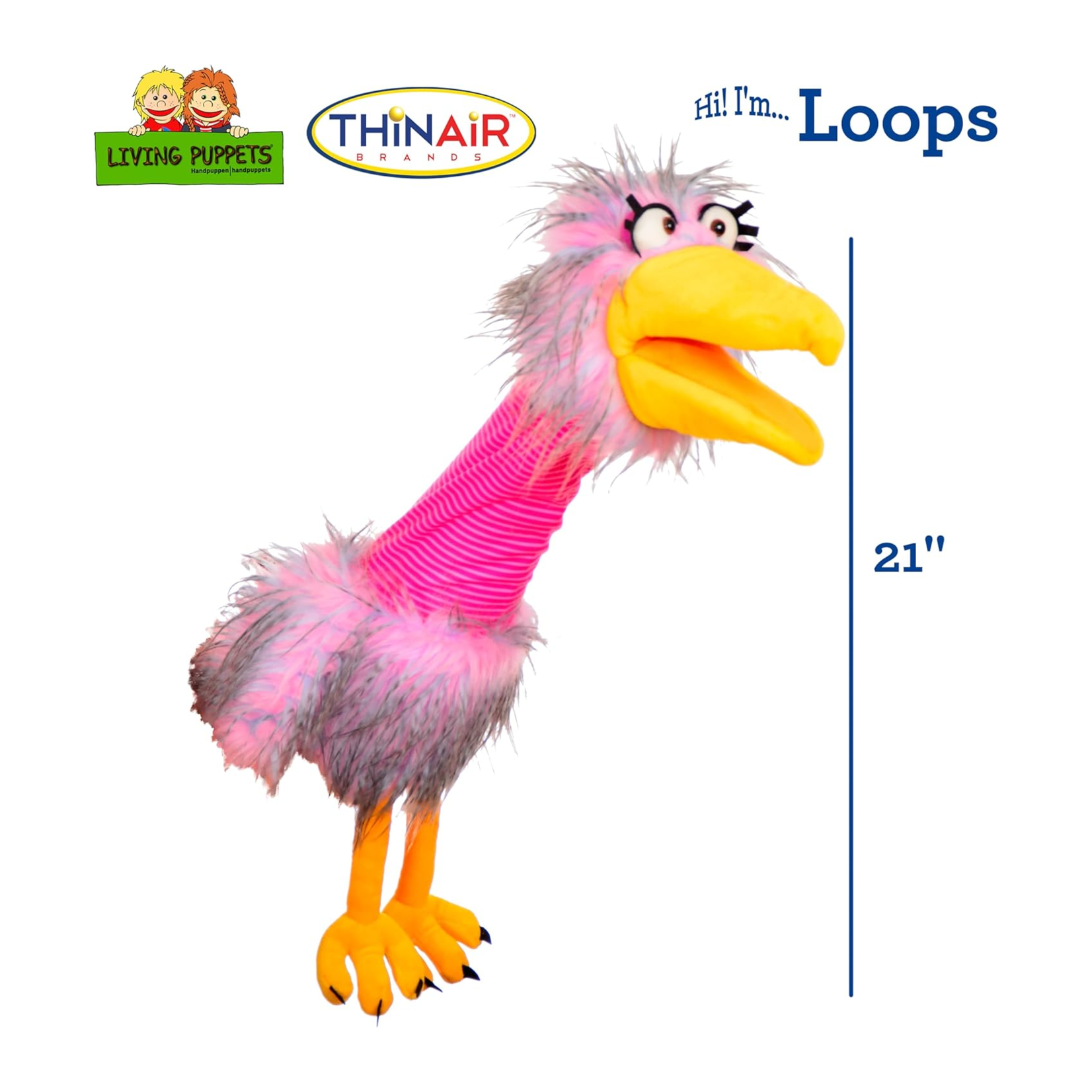 Thinair Brands Marionnette - Living puppets - Loops - 21 pouces