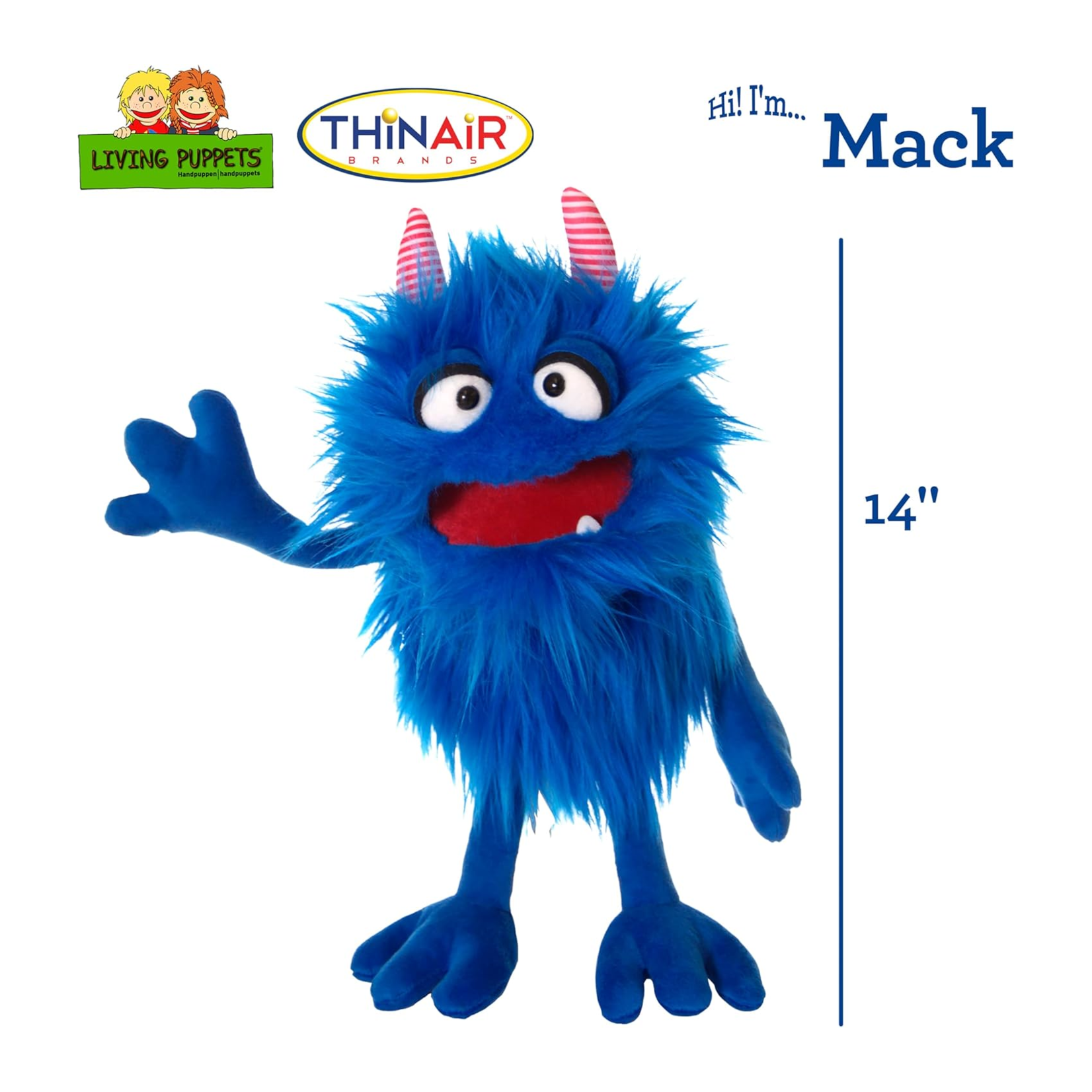 Thinair Brands Marionnette - Living puppets - Mack - 14 pouces