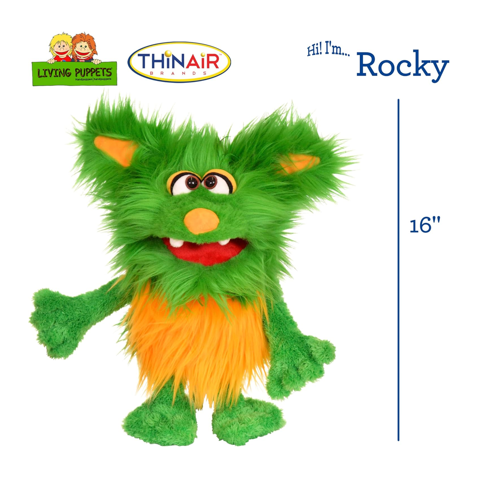Thinair Brands Marionnette - Living puppets - Rocky - 16 pouces