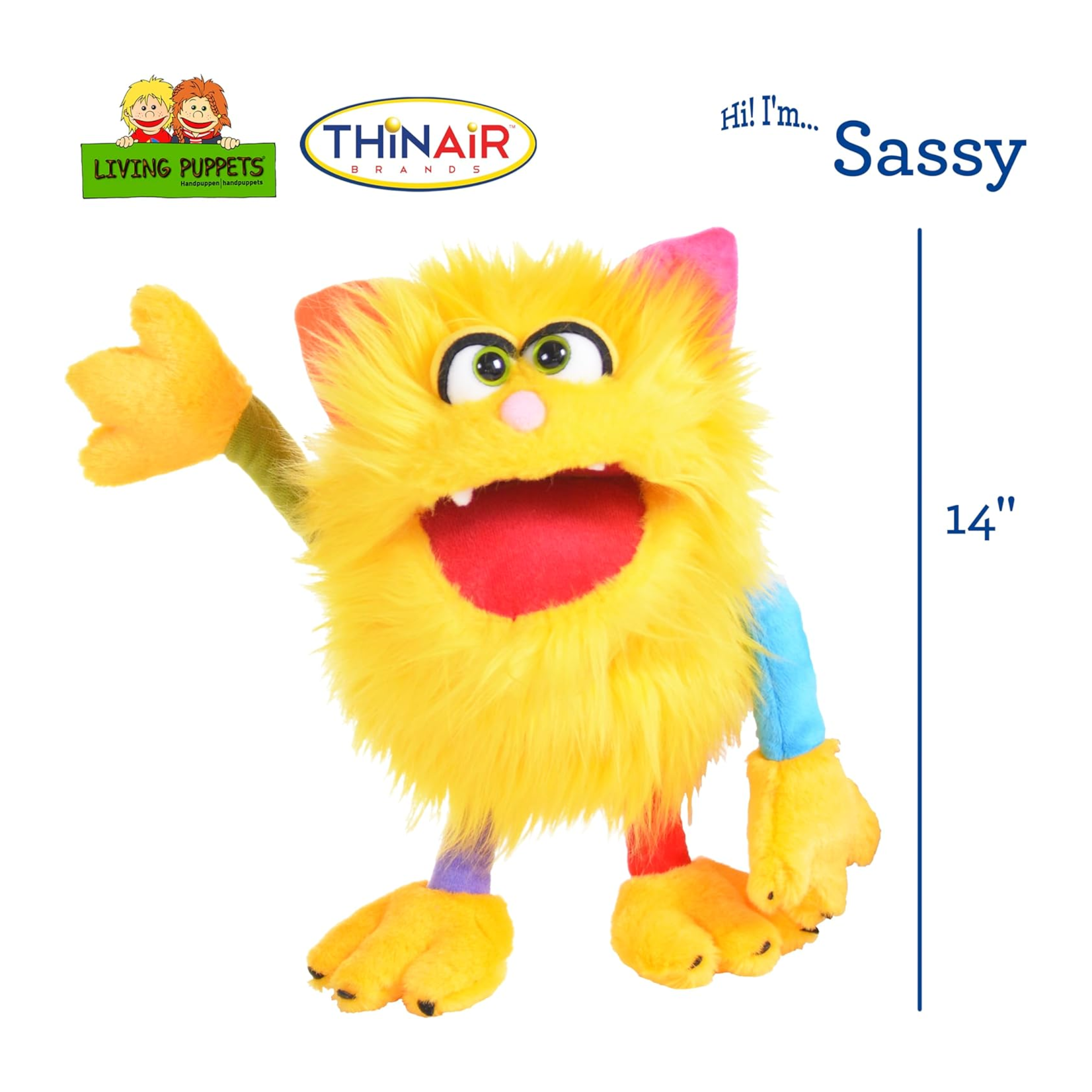 Thinair Brands Marionnette - Living puppets - Sassy - 14 pouces