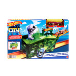 Mattel Games Hot Wheels City - Coffret de jeu pliable - Garage fantôme