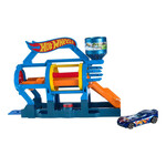 Mattel Games Hot Wheels City - Coffret de jeu pliable - Station de lavage