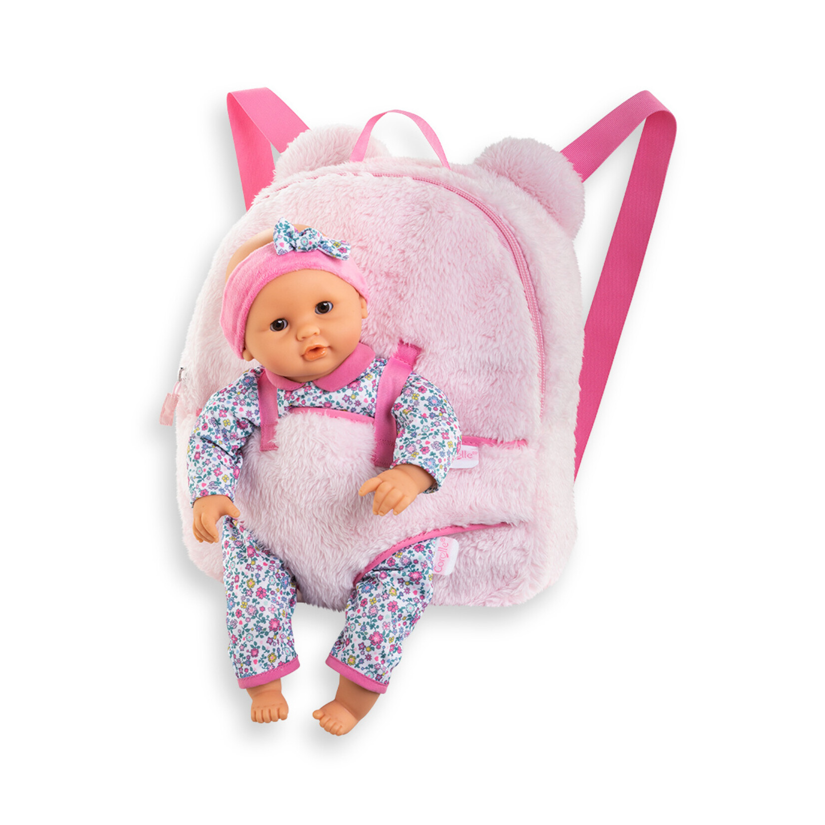 Corolle Corolle - Accessoire 30 cm - Sac à dos porte poupon peluche