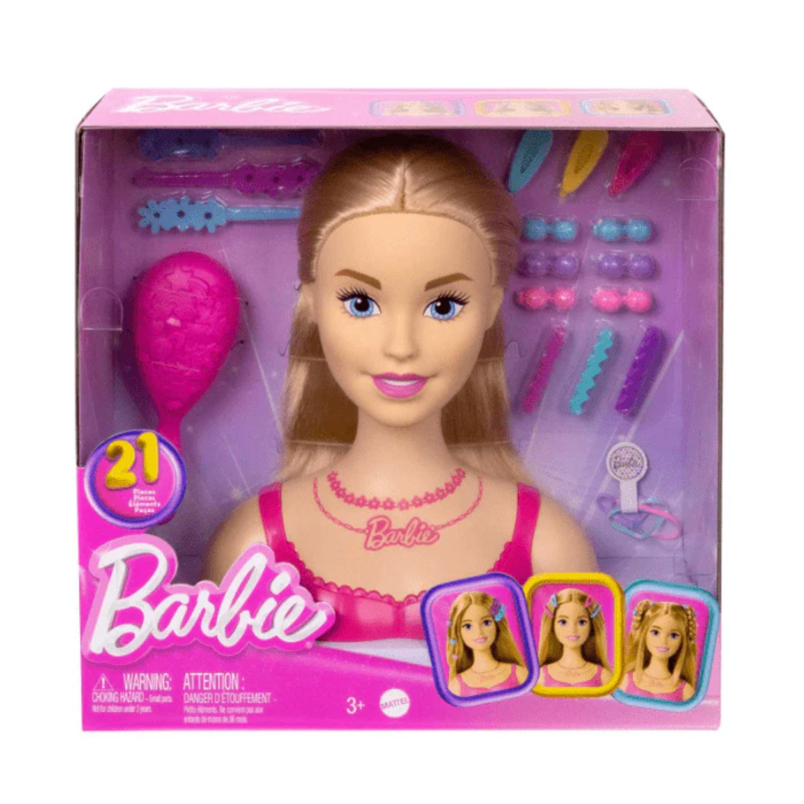 Mattel Games Barbie - Tête à coiffer - Cheveux blonds