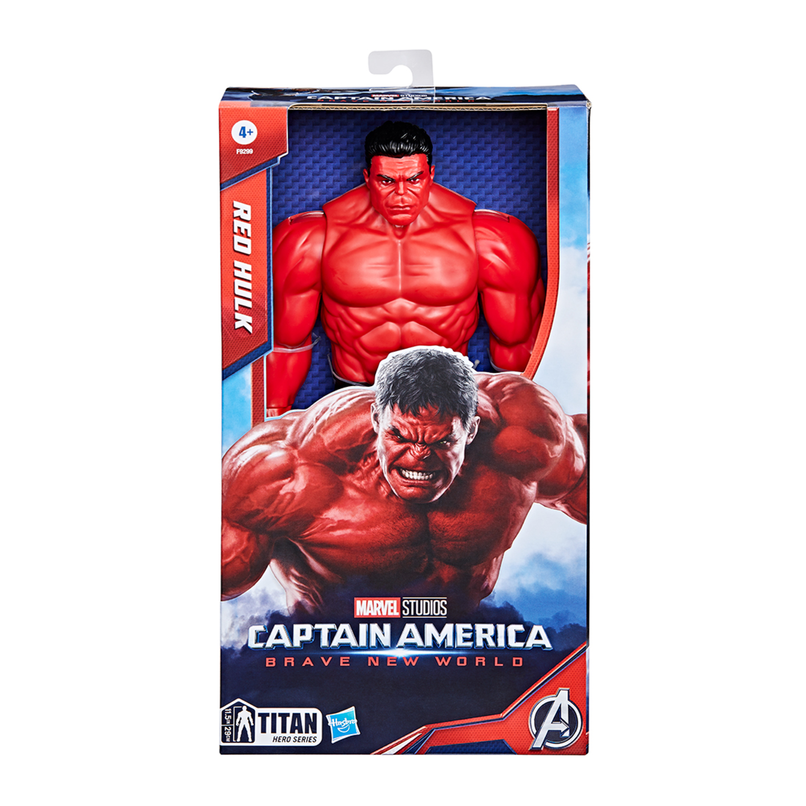 Mattel Games Avengers - Capitaine América de luxe titan - Hulk Rouge