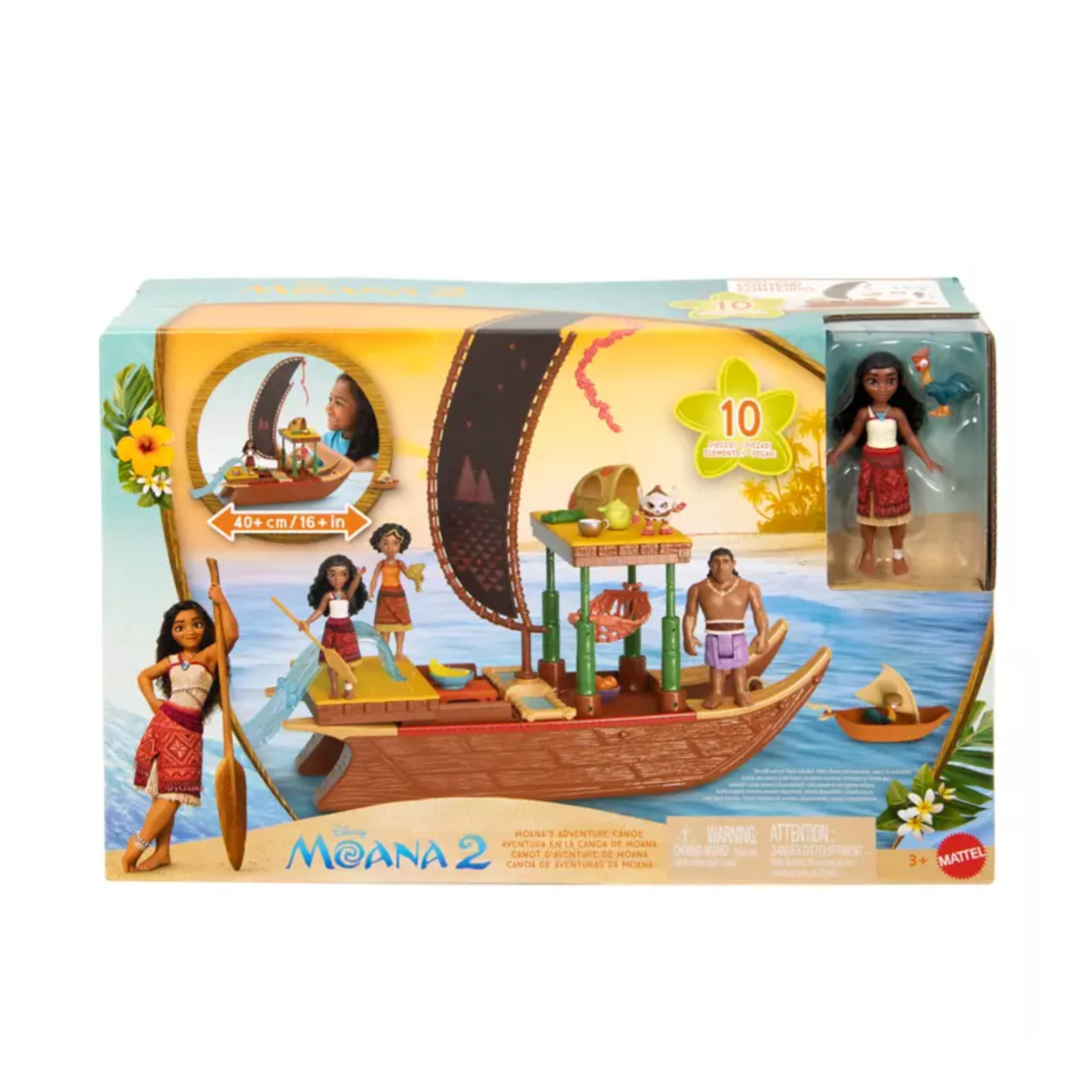 Mattel Games Moana 2 - Coffret Canot aventure