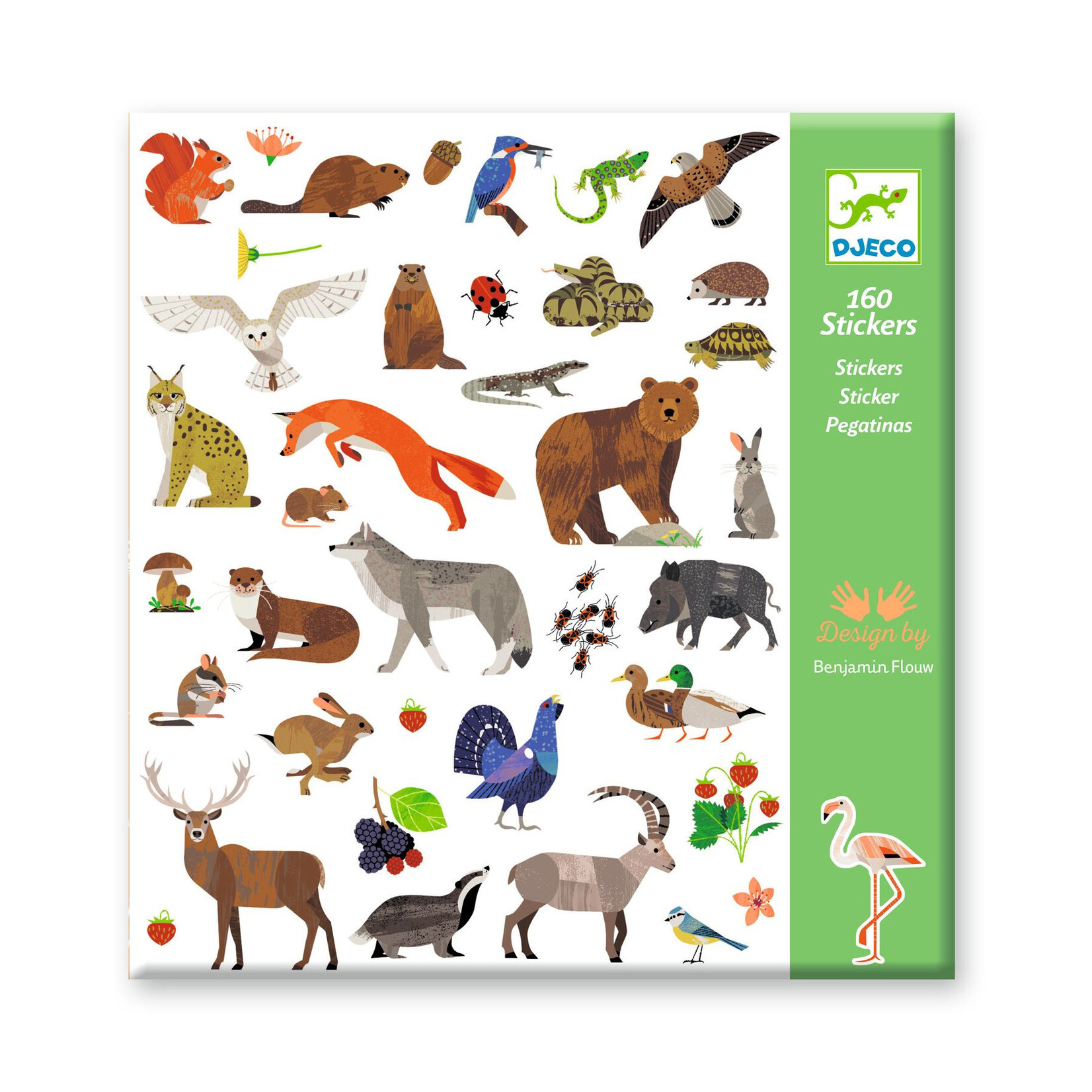 Djeco Autocollants - Faune