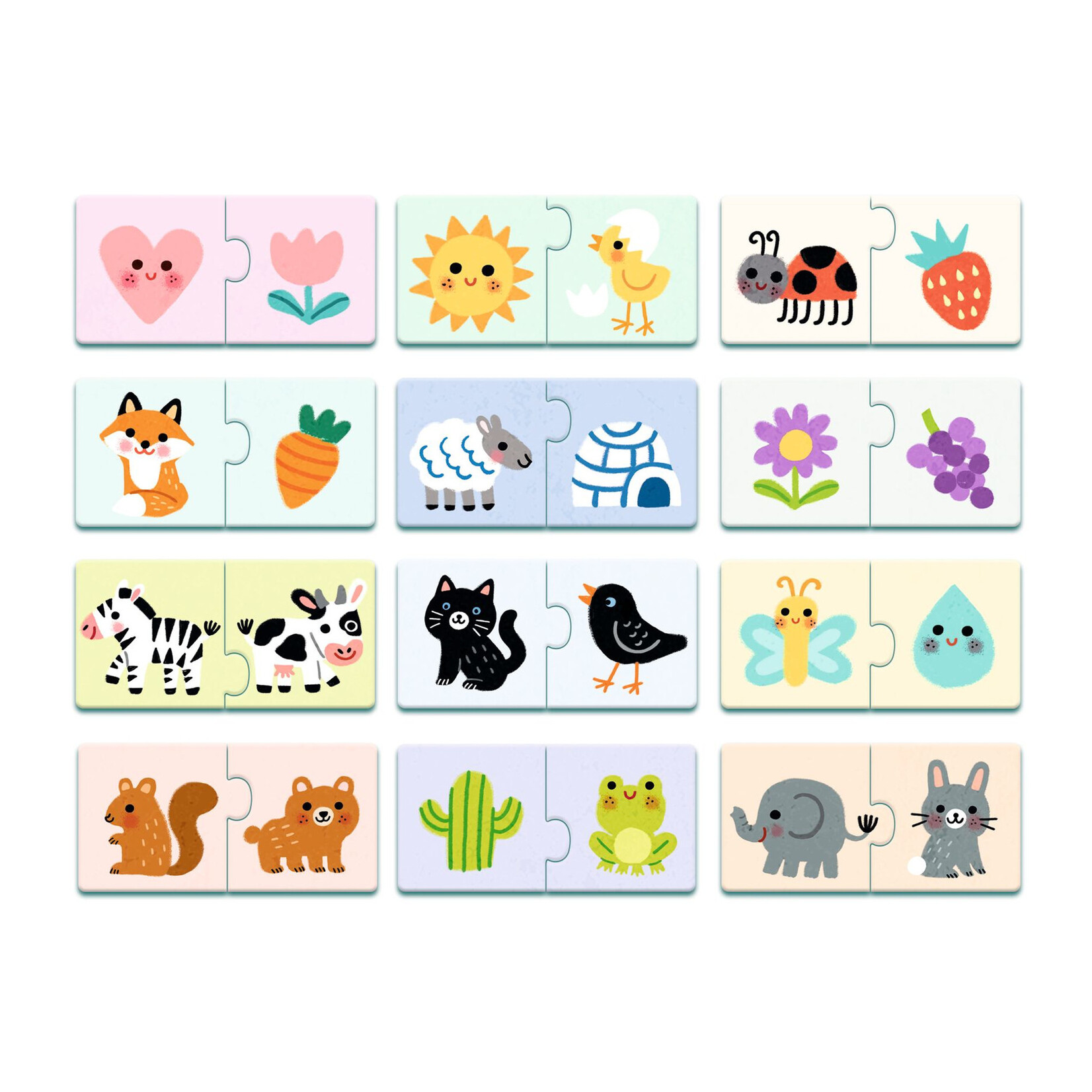 Djeco Puzzle duo - Couleurs