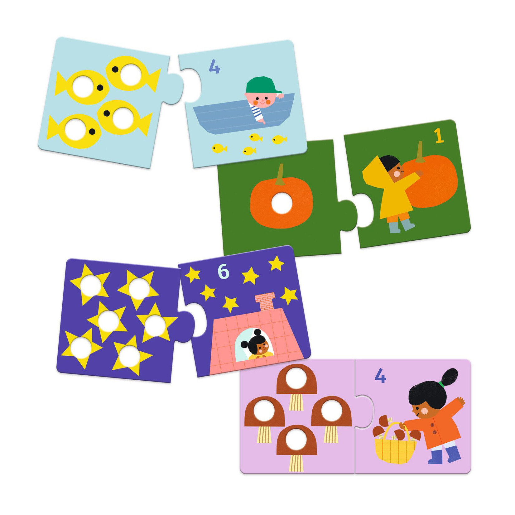 Djeco Puzzle duo - Premiers chiffres