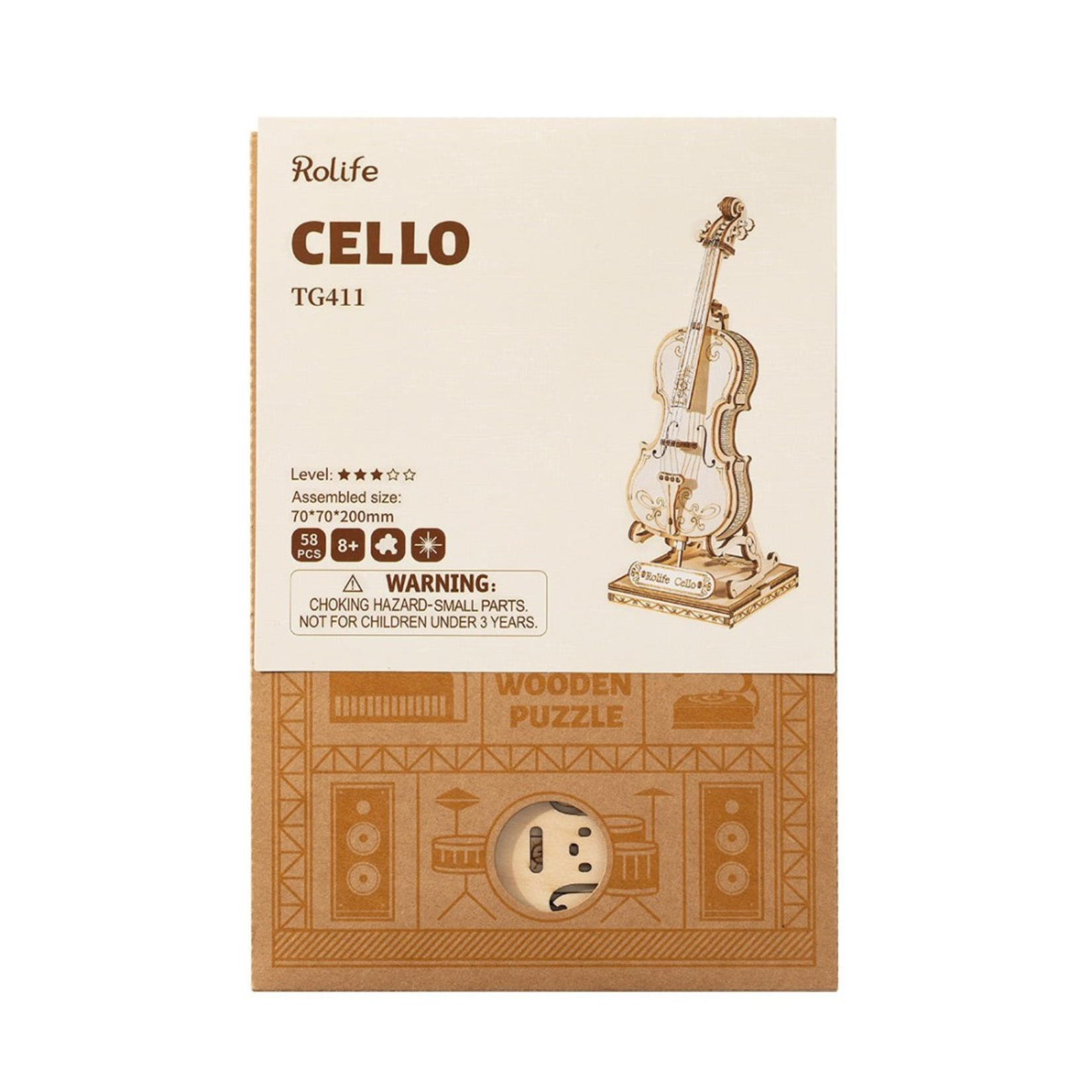Rolife PZ3D58 - Cello (English)