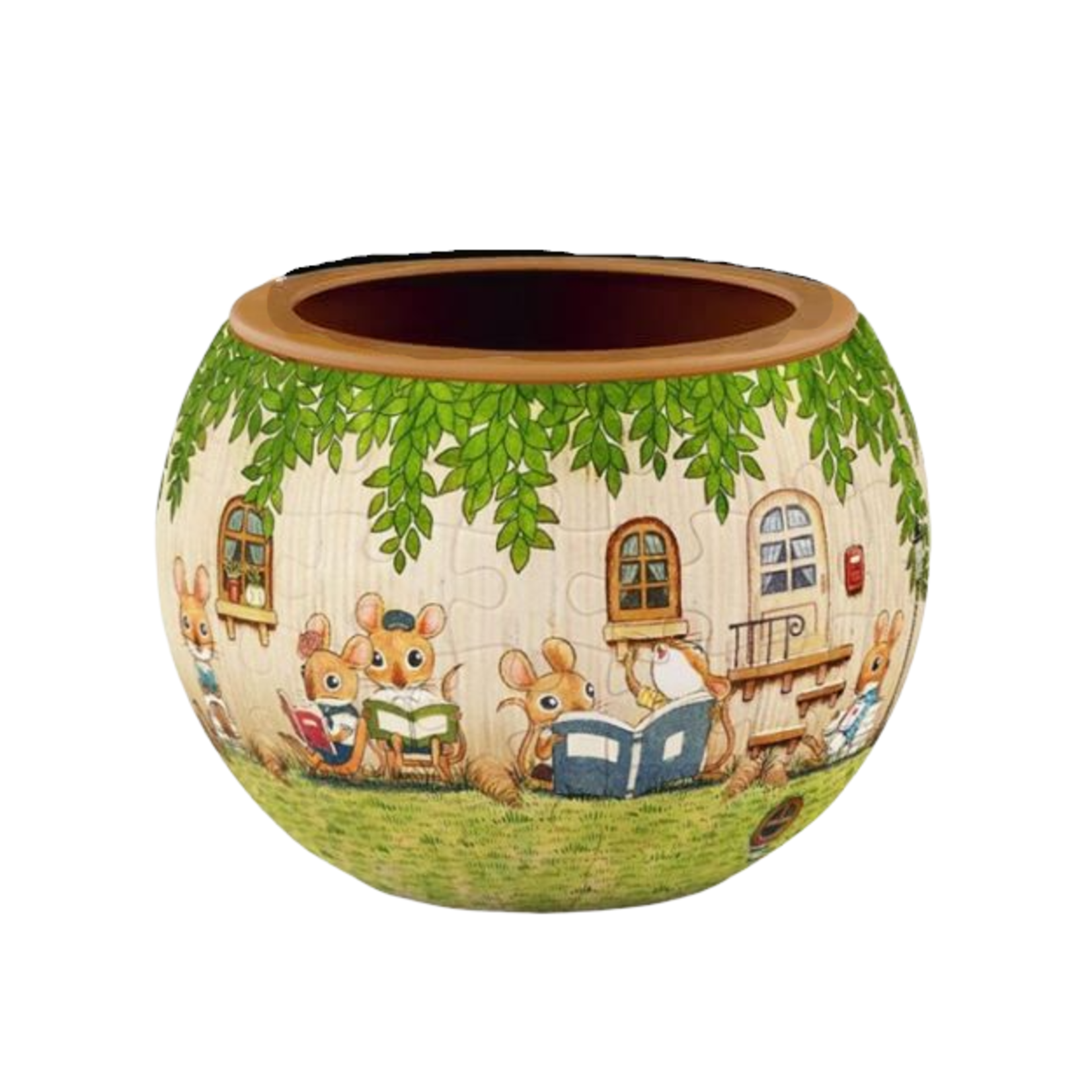 Pintoo PZ3D80 - Petit Vase - Happy Reading (English)