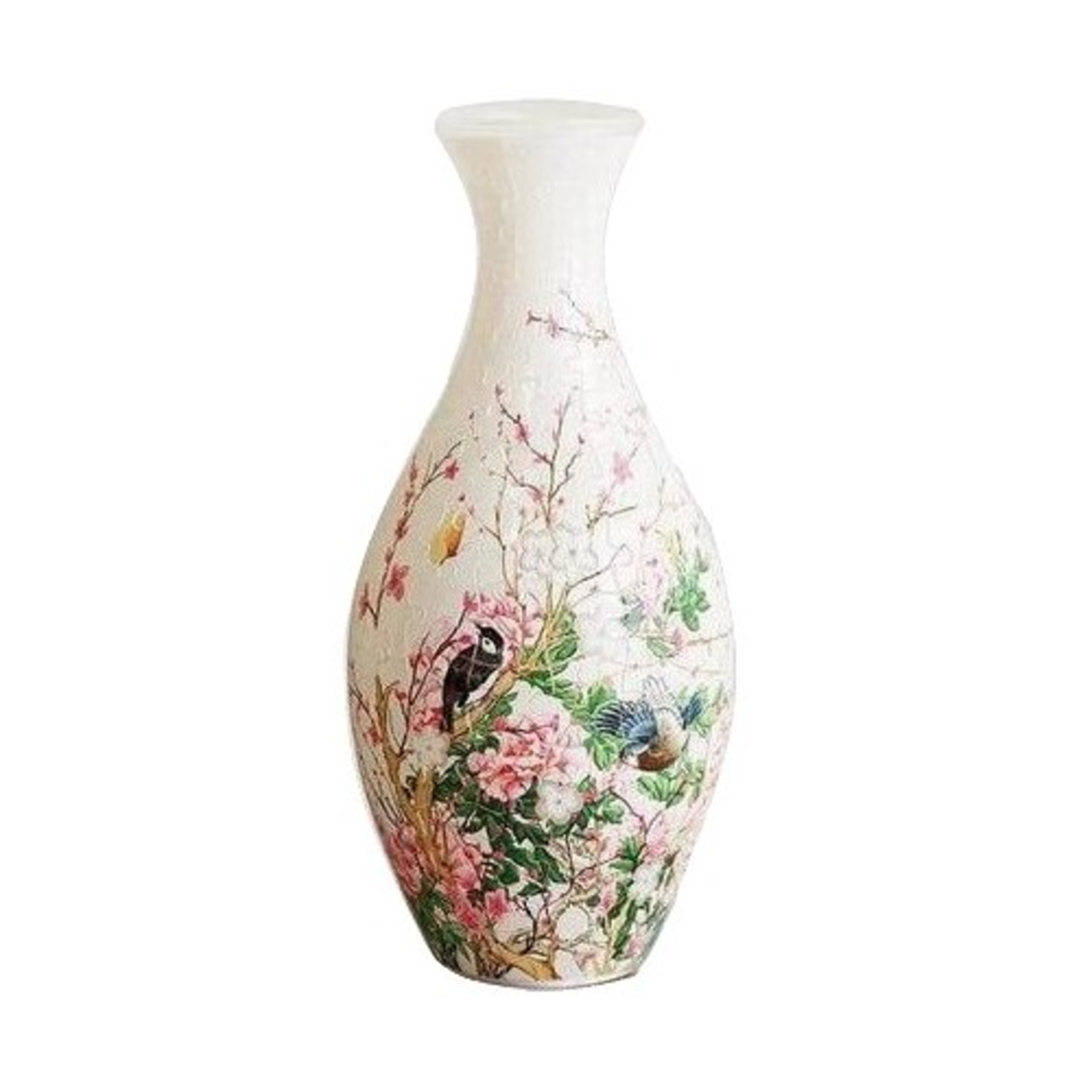 Pintoo PZ3D160 - Vase de fleurs - Flowers and birds (English)
