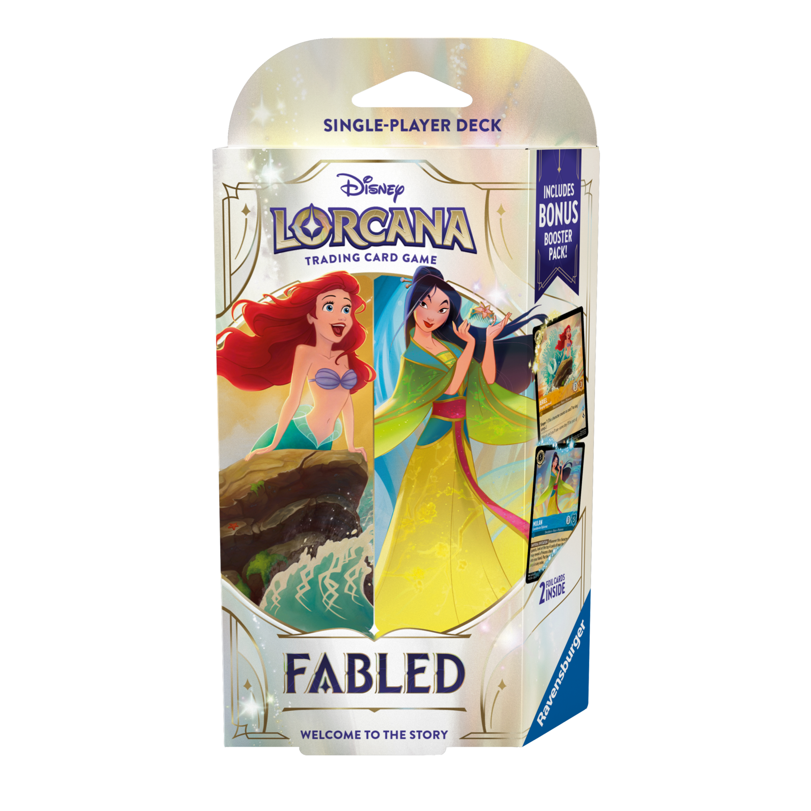 Ravensburger Disney Lorcana - Fabled - Starter Deck - Ariel & Mulan (English)