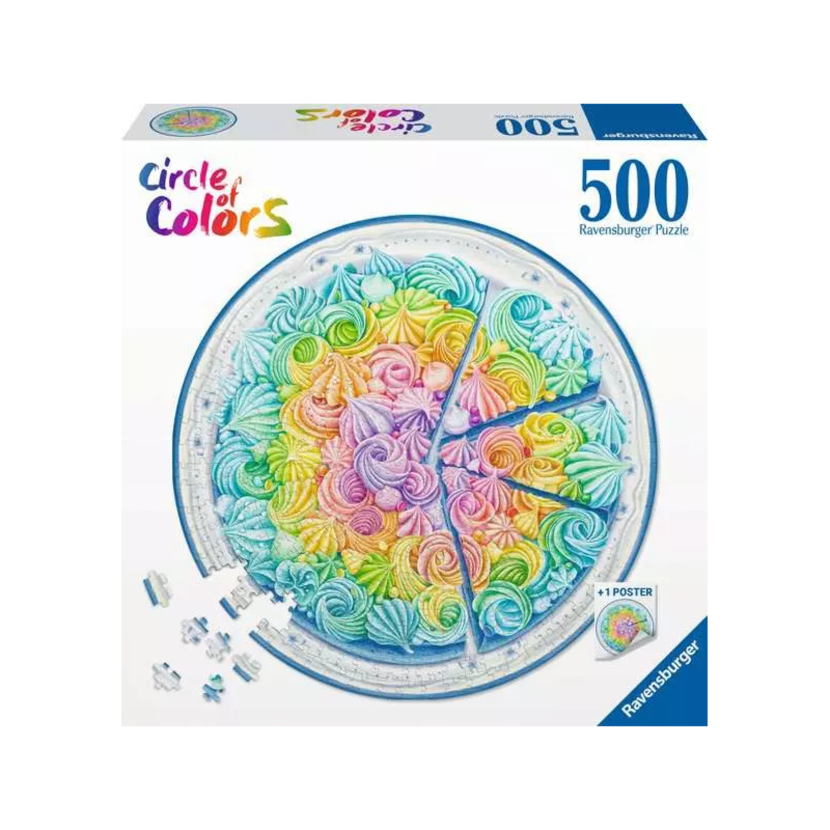 Ravensburger PZ500 - Circle of Colors - Gâteau Arc-en-ciel