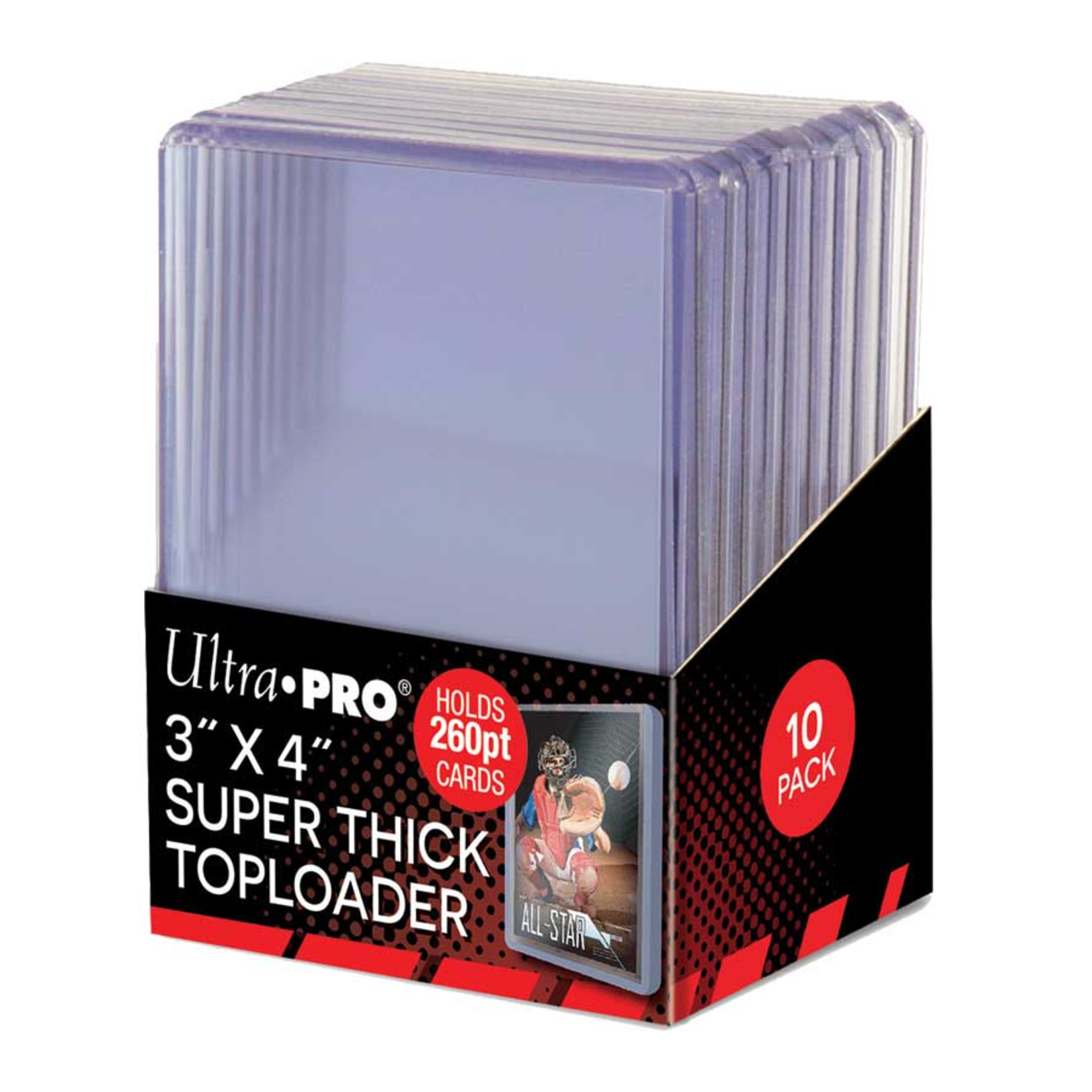 Ultra-Pro Sleeves - Super Thick Toploader - 260PT - Standard Size - Clear