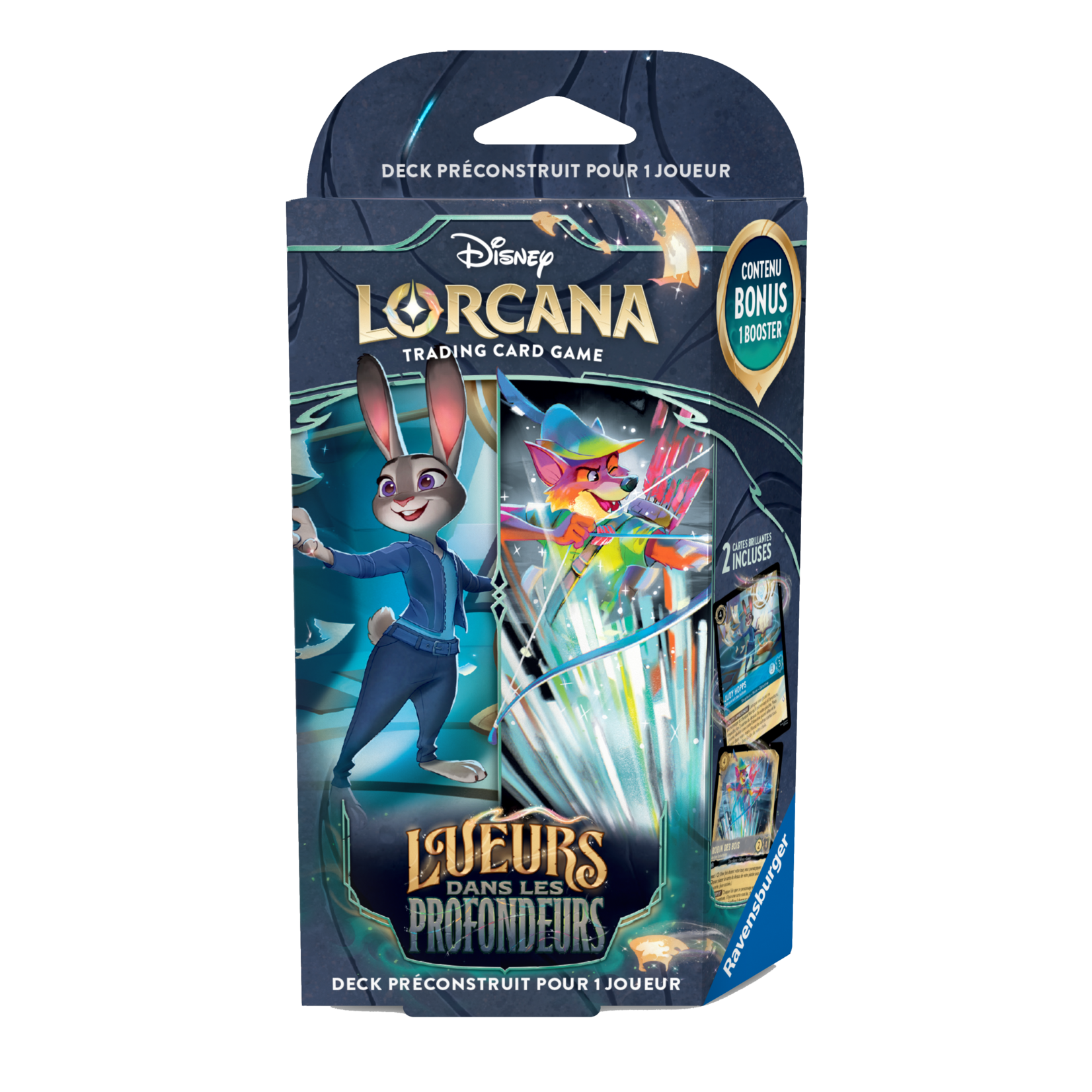 Ravensburger PRÉCOMMANDE - Disney Lorcana - Lueurs dans les Profondeurs - Starter Deck - Judy Hopps & Robin Wood FR