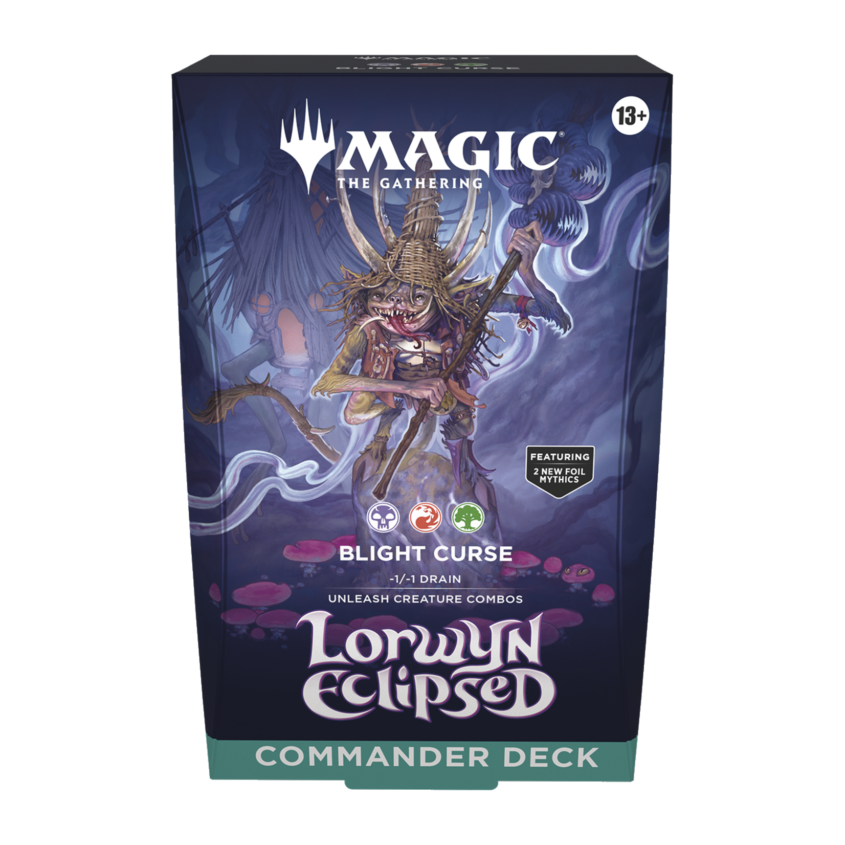 Wizard of the coast Magic the Gathering - Lorwyn Eclipsed - Commander Deck - Blight Curse (English)