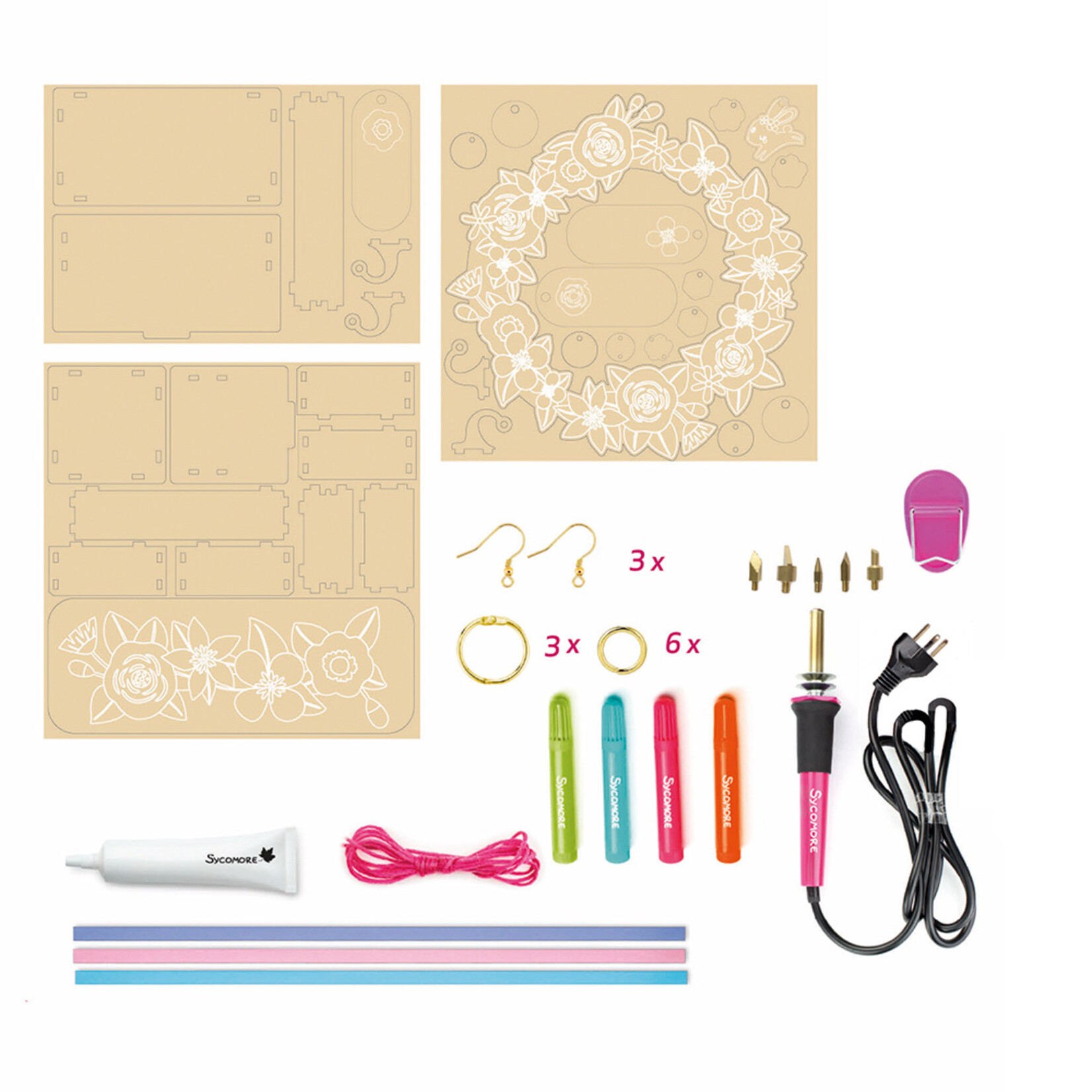 Sycomore Lovely Box - Pyrogravure maquettes et bijoux (Multilingue)