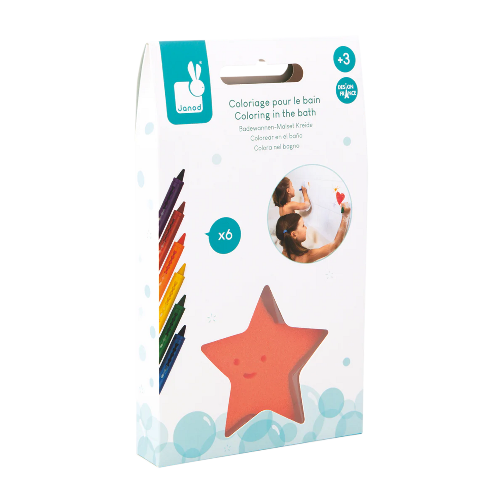 Janod Coloriage pour le bain (Multilingue)