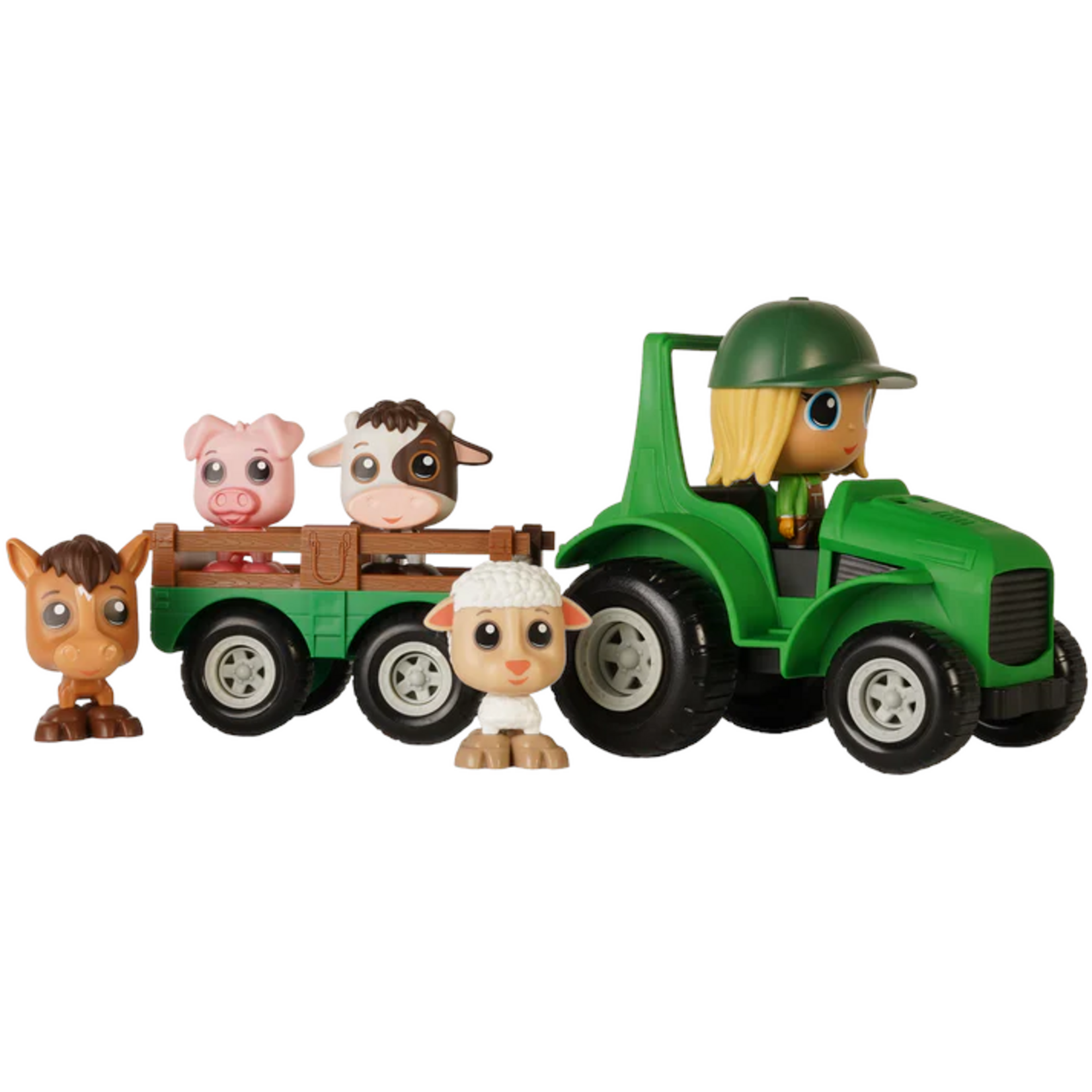 Flek Flek - Ensemble Tracteur & Remorque avec Figurine - Azra (Multilingue)