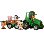 Flek Flek - Ensemble Tracteur & Remorque avec Figurine - Kim (Multilingue)