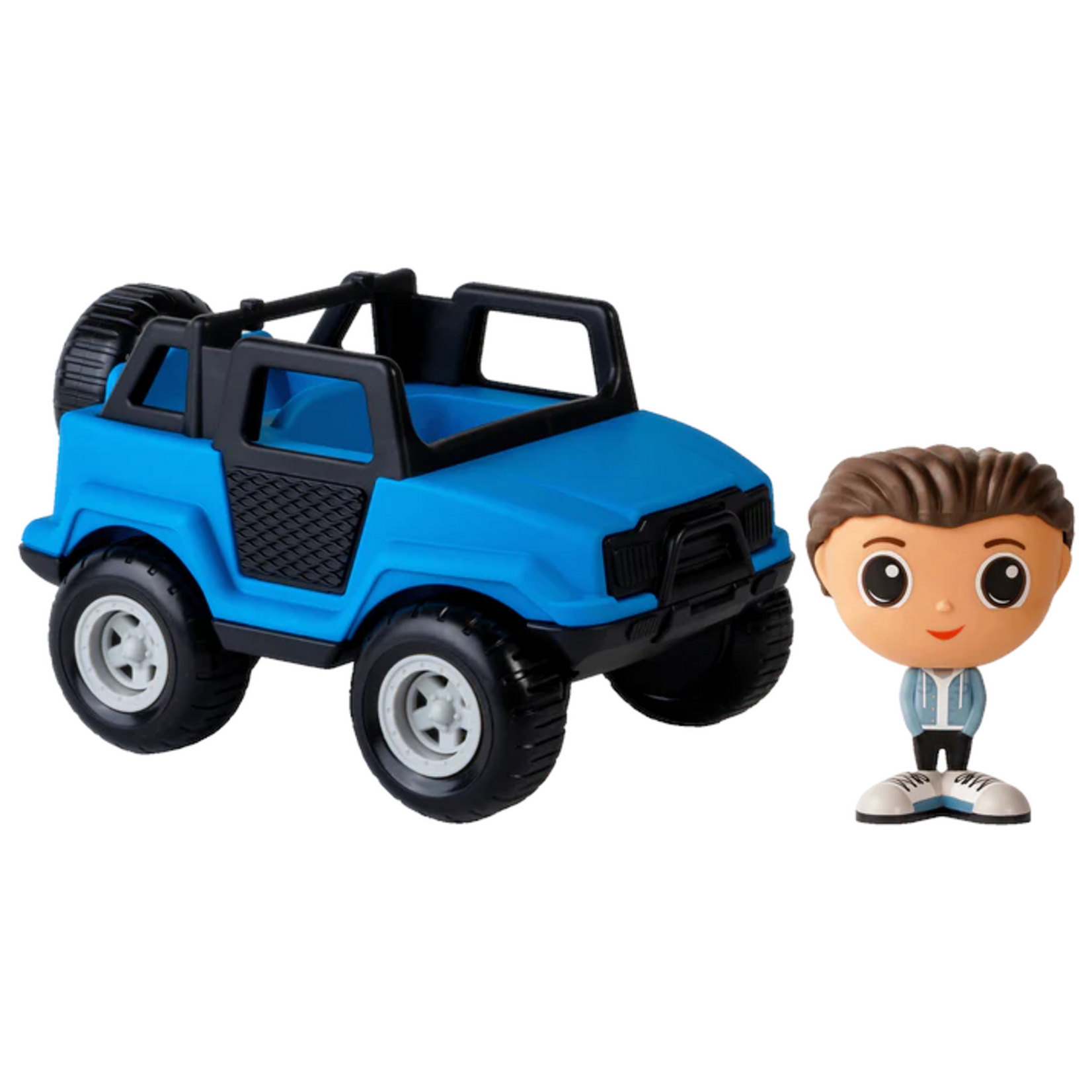 Flek Flek - Voiture tout-terrain Bleue avec figurine - Alex