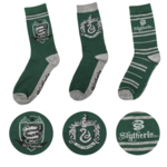 Cinereplicas Harry Potter - Ensemble de 3 chaussettes - Serpentard - Slytherin (4-11)