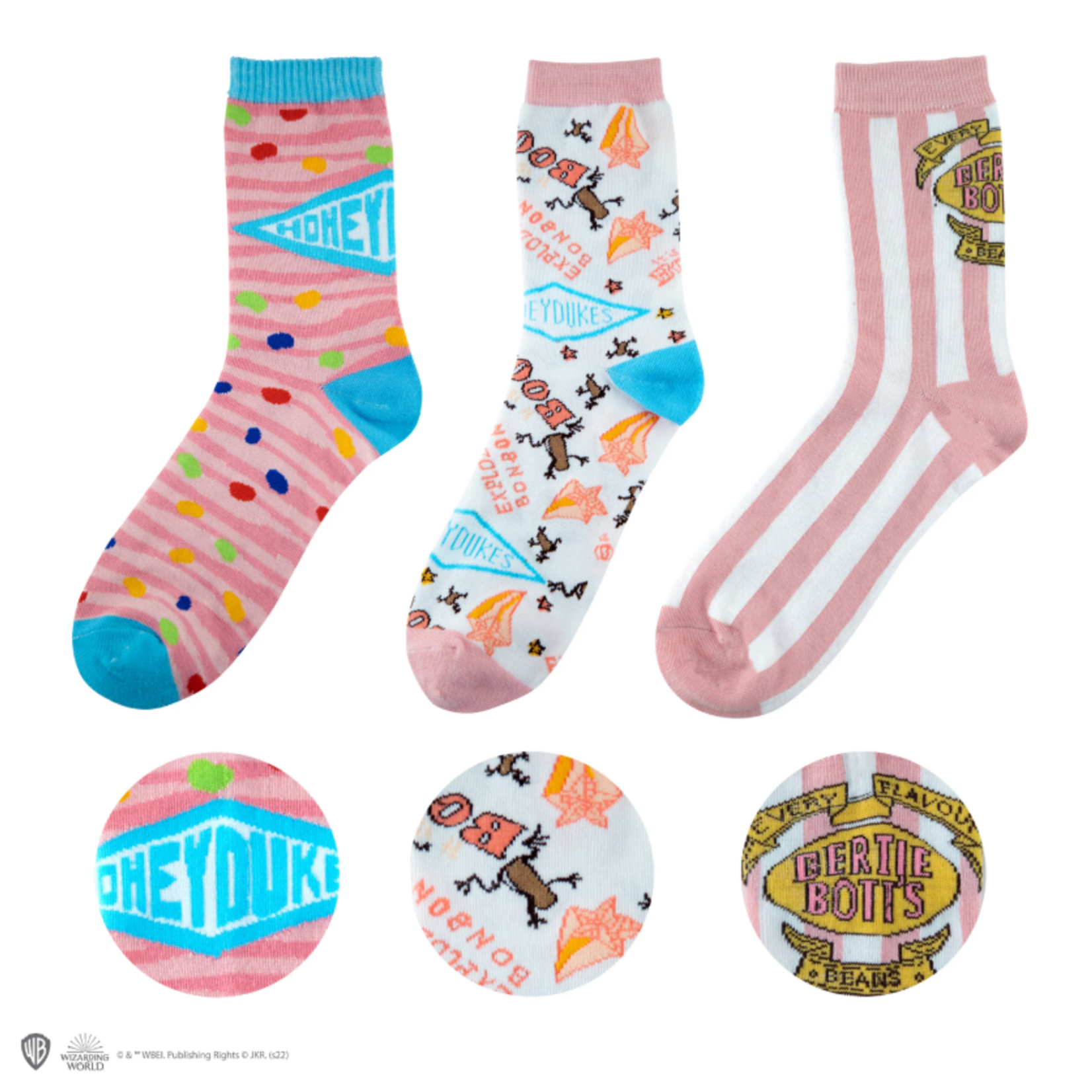 Cinereplicas Harry Potter - Ensemble de 3 chaussettes - Honeydukes (4-11)