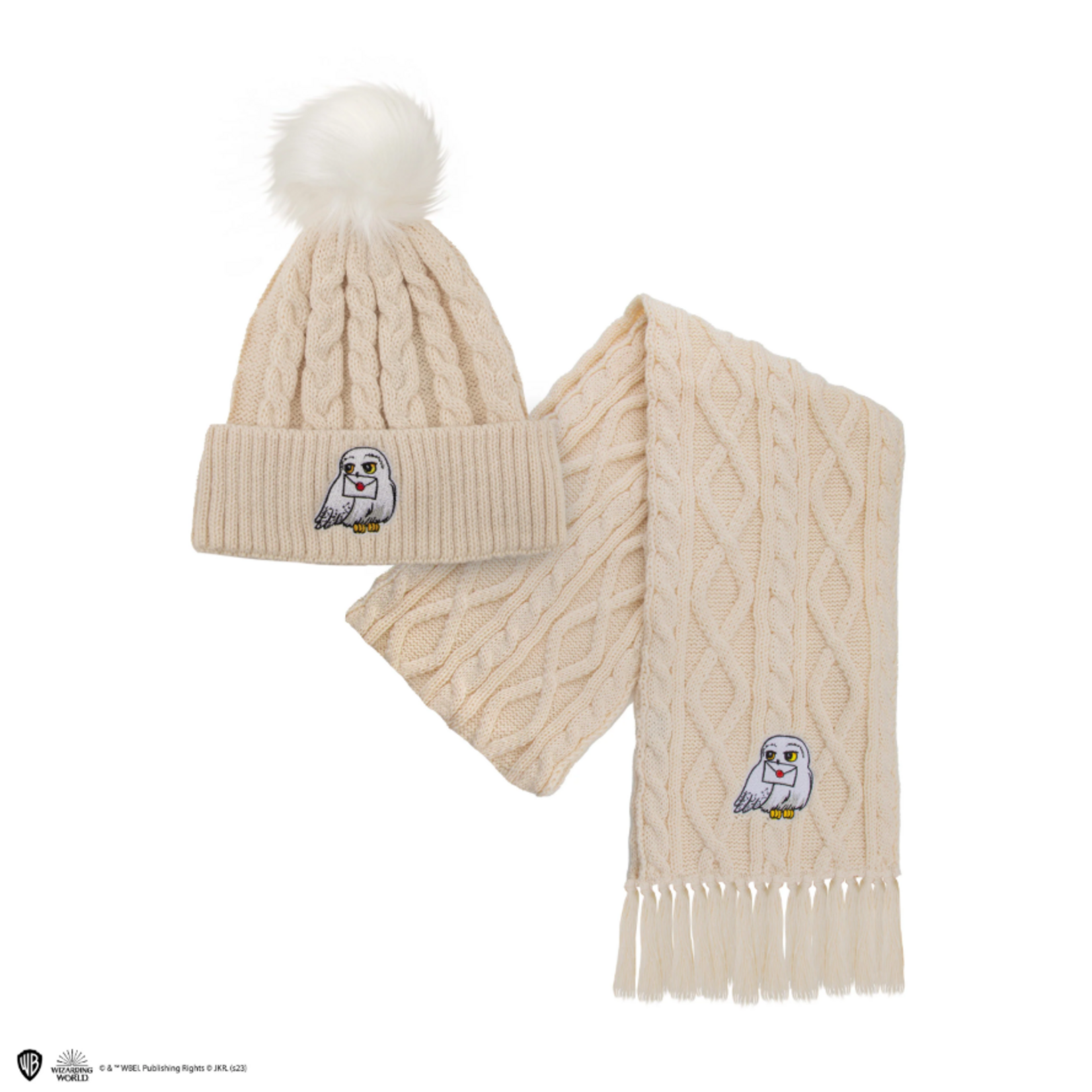 Cinereplicas Harry Potter - Ensemble de tuque et foulard - Hedwig