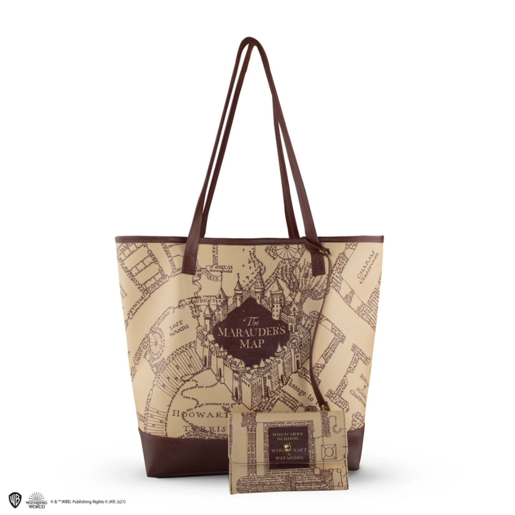 Cinereplicas Harry Potter - Sac noir en pvc - Carte des maraudeurs