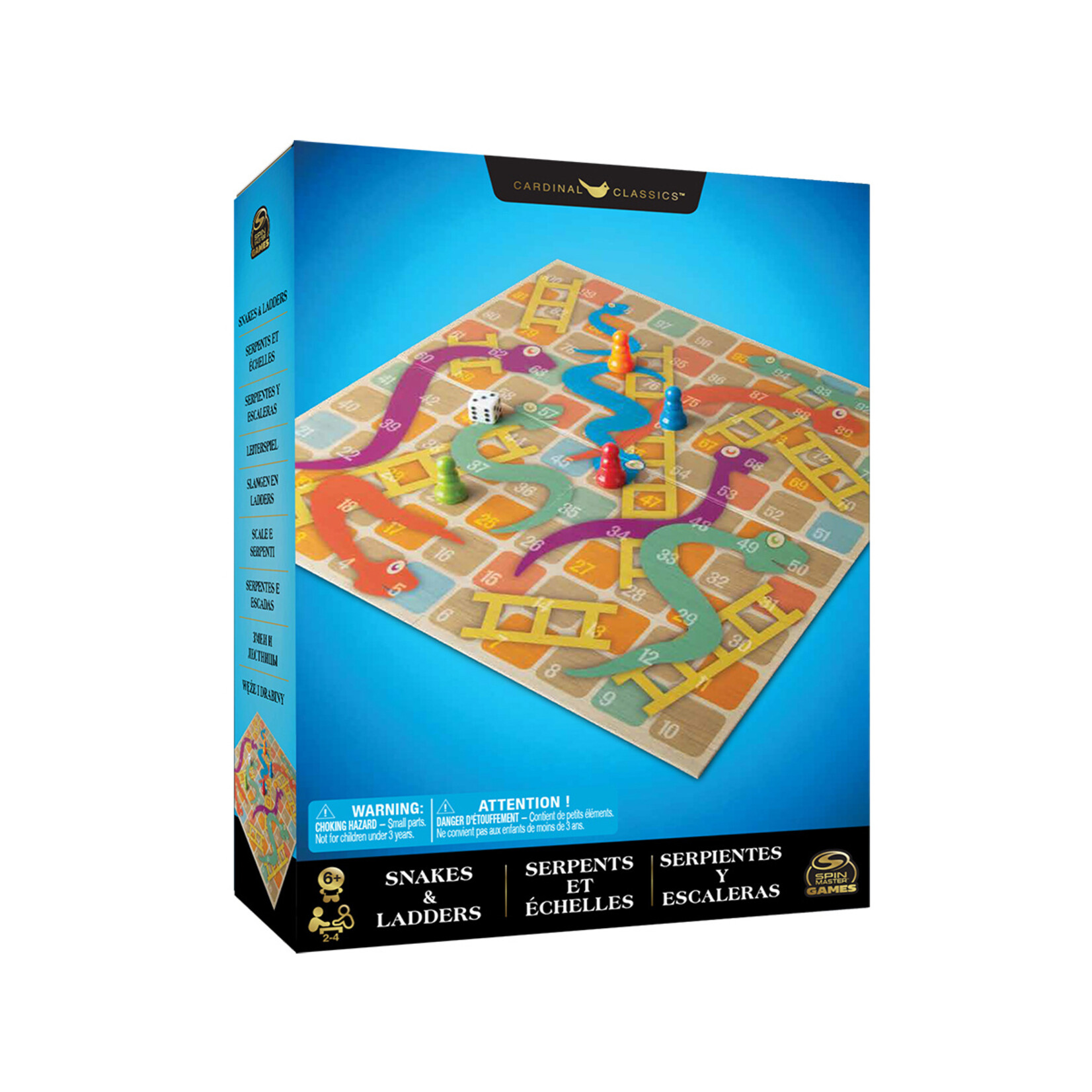 Spin Master Jeu Classique Serpents & échelles (Multilingue)